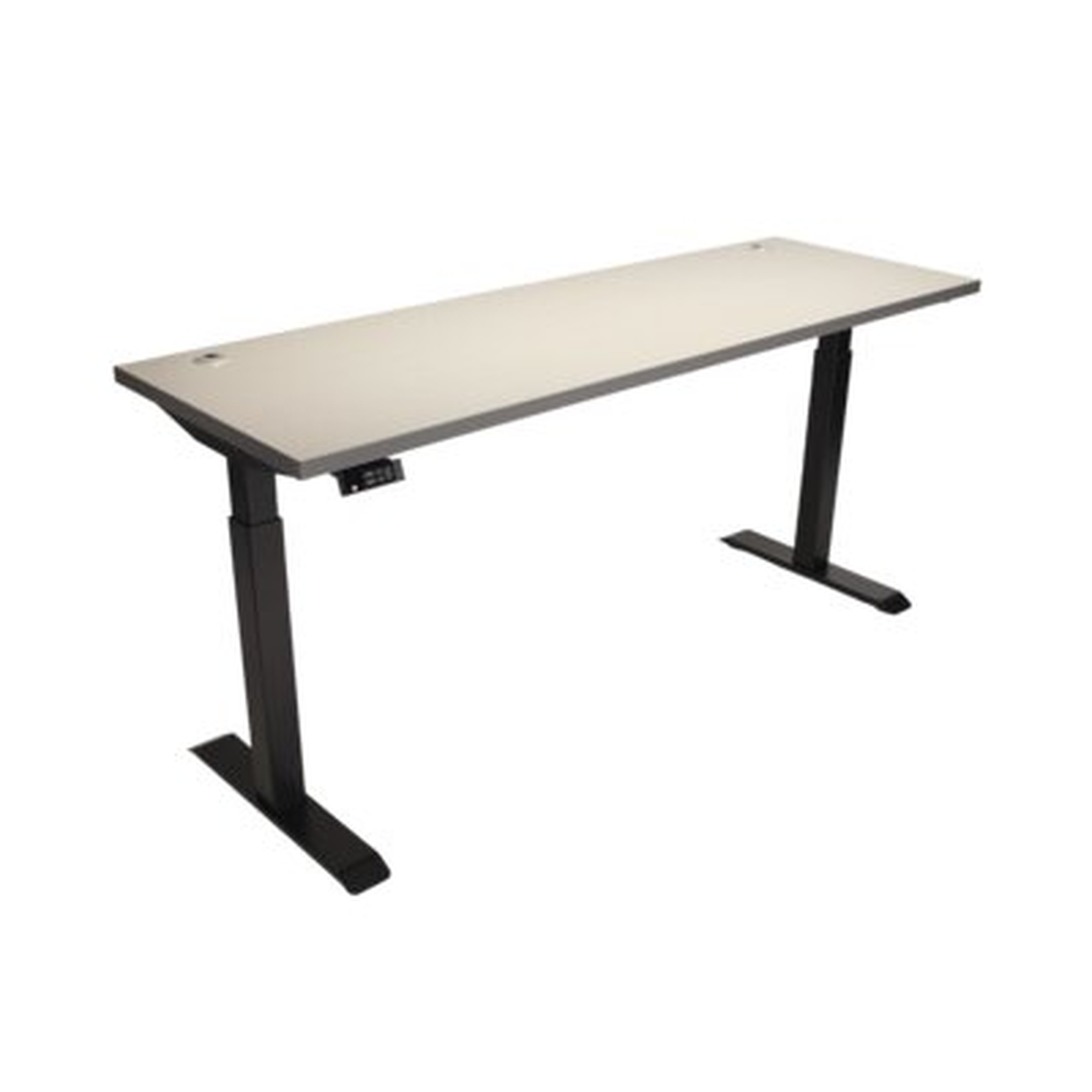 Inbox Zero Height Adjustable Work Station, 72" X 24" With Black Frame - Wayfair