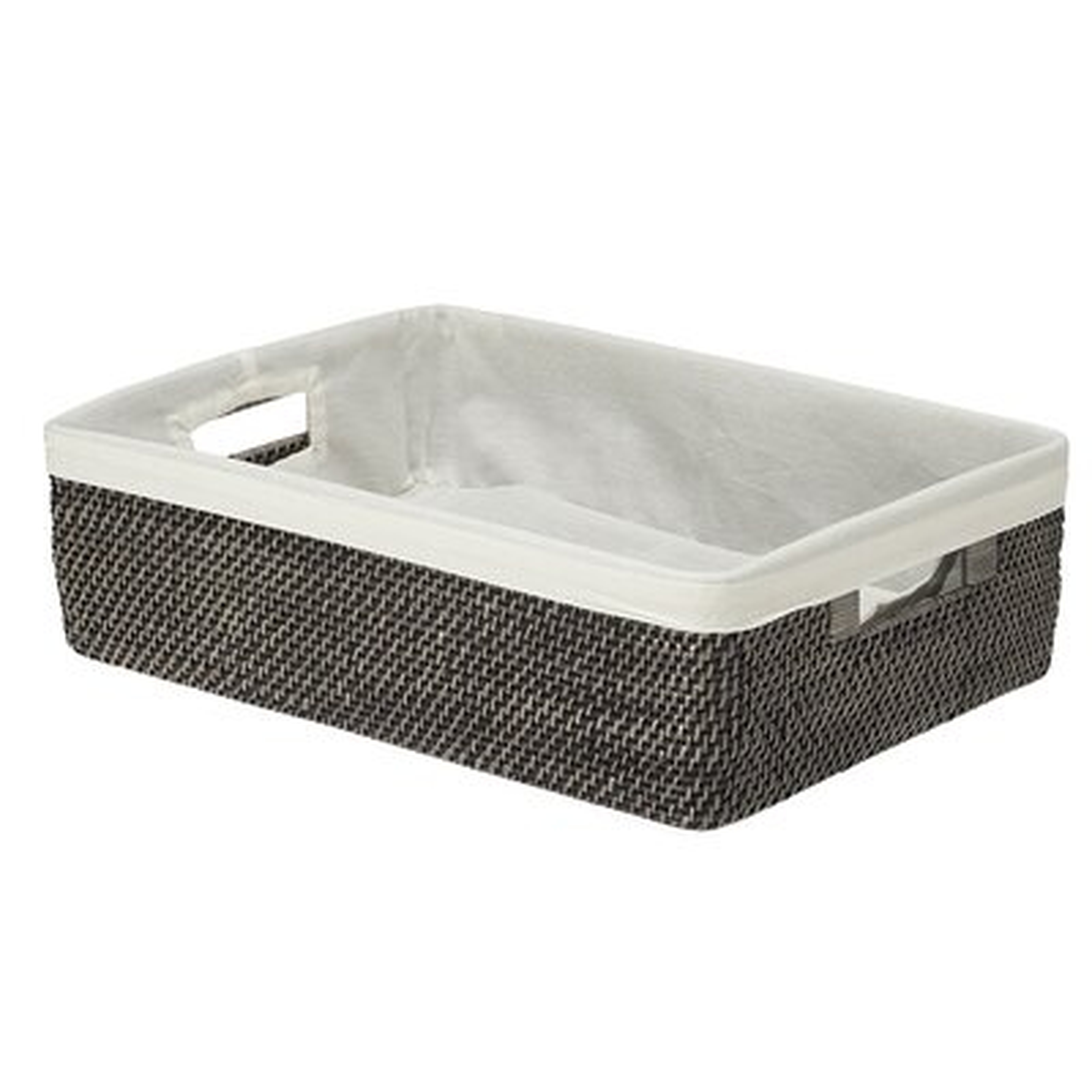 Rattan Shelf Basket with Cotton Liner - Wayfair