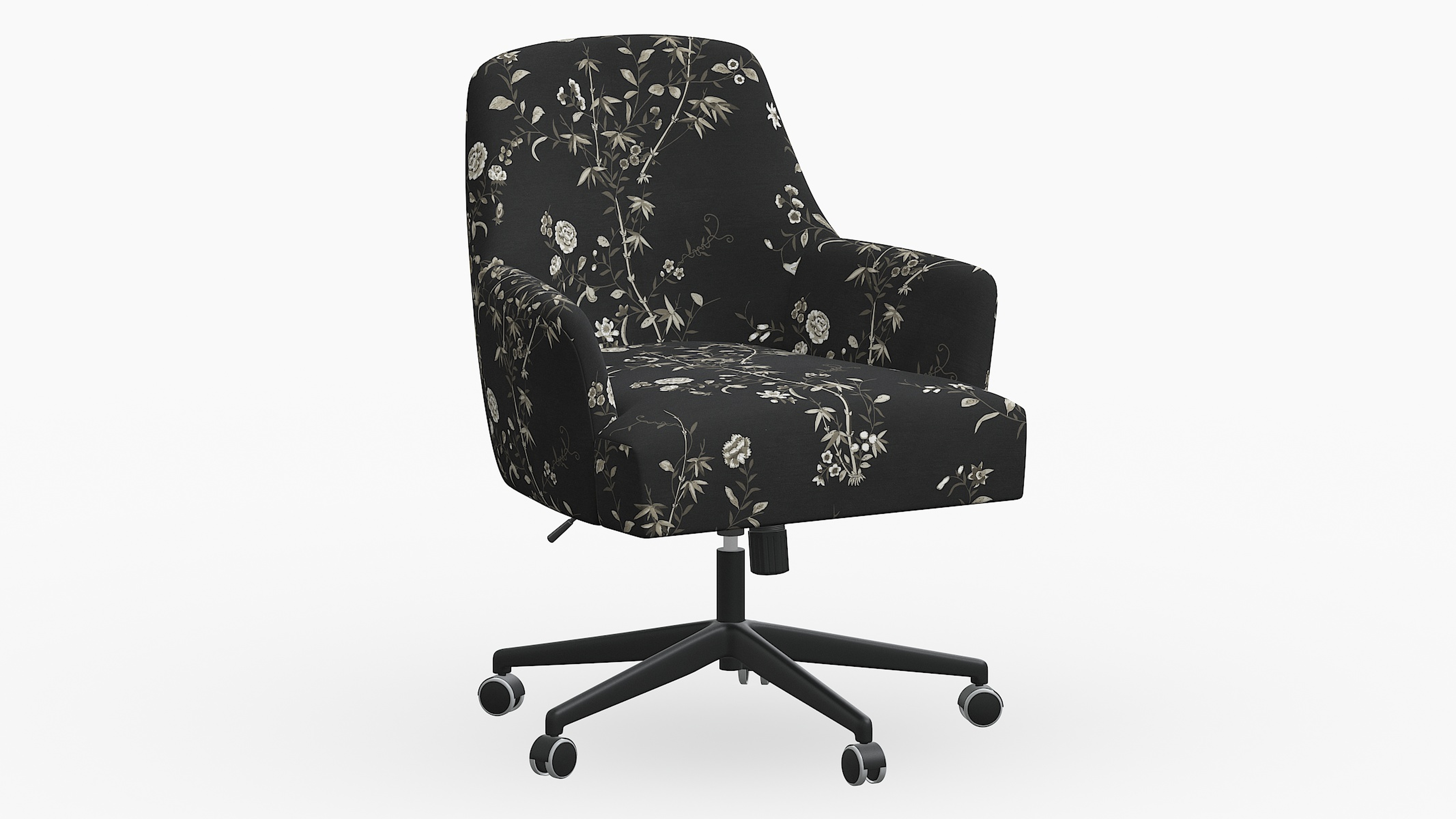 Modern Task Chair, Black Bamboo Garden - The Inside