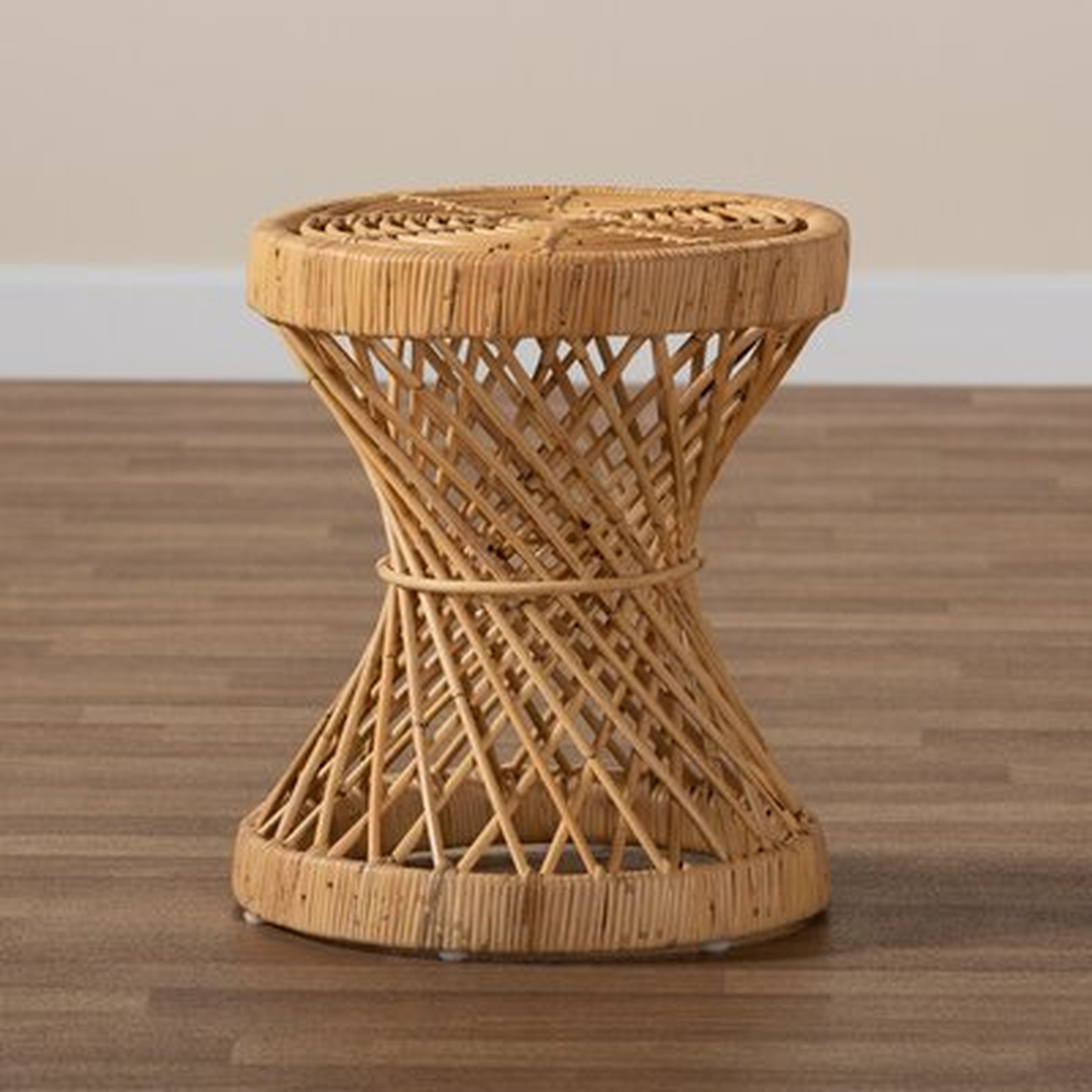 Haywards Modern And Contemporary Natural Finished Rattan End Table - Wayfair