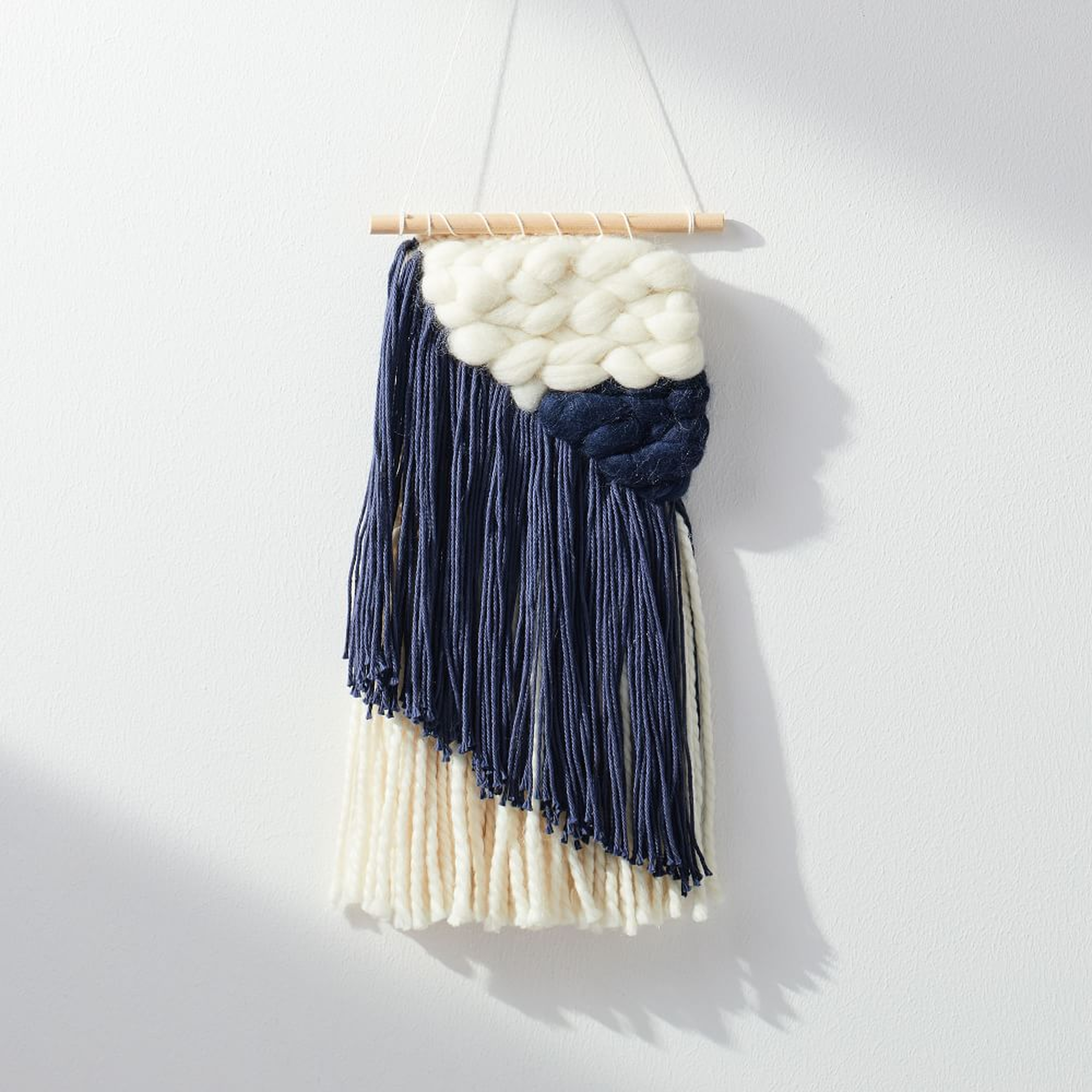 Sunwoven Wall Hanging, Small, Navy - West Elm