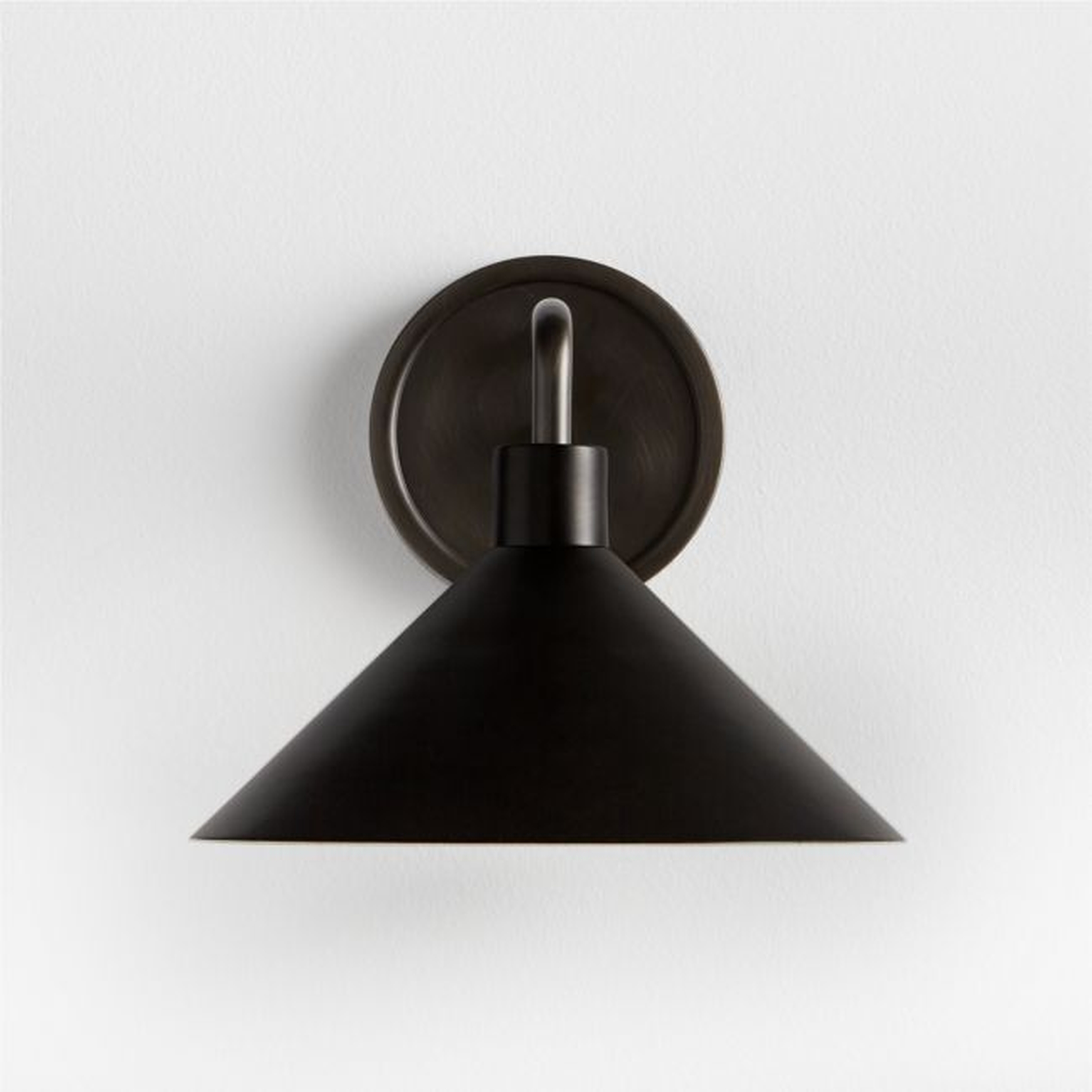 Andre Black Wall Sconce Light - Crate and Barrel