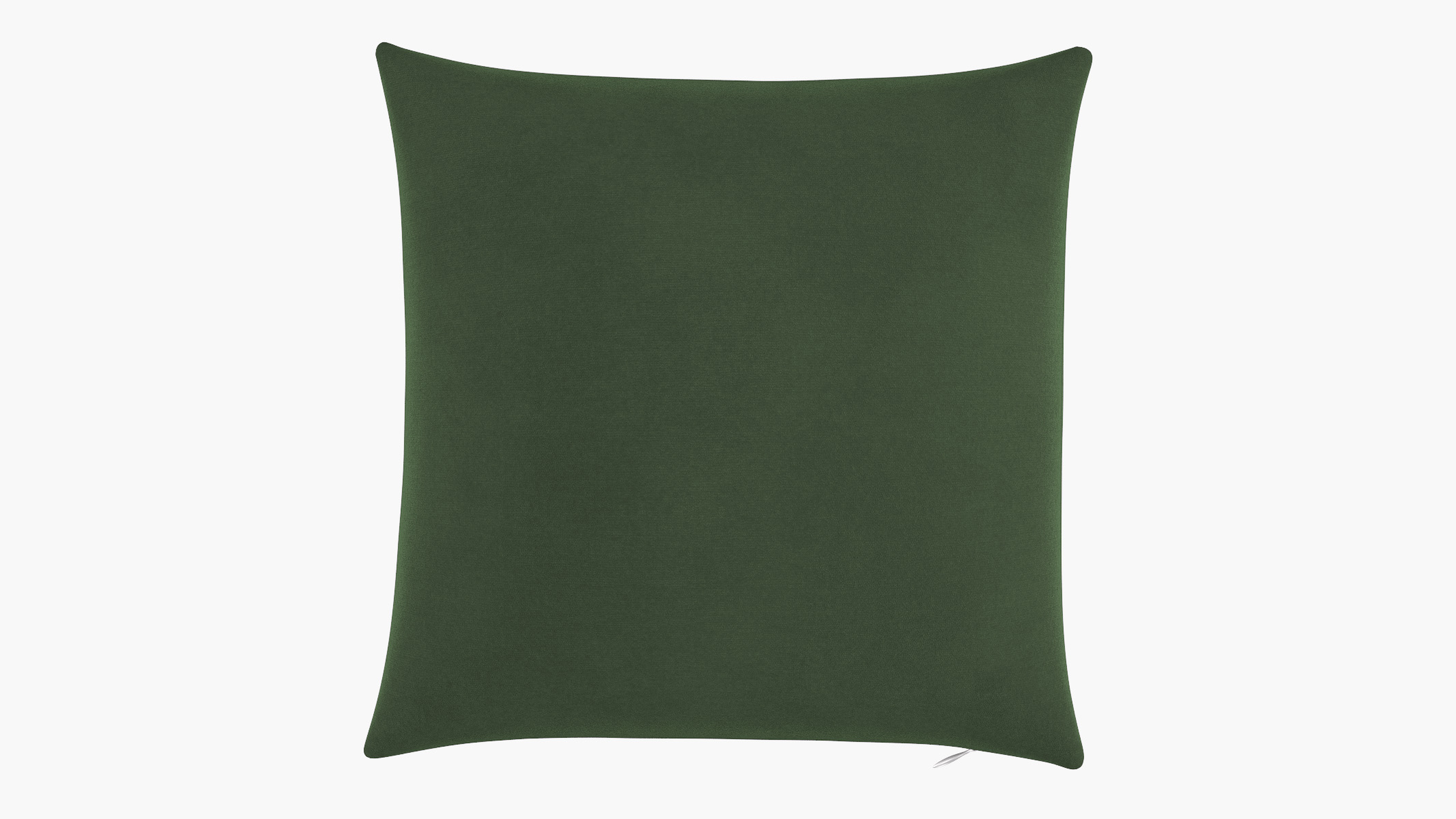 Throw Pillow 18", Emerald Luxe Velvet, 18" x 18" - The Inside