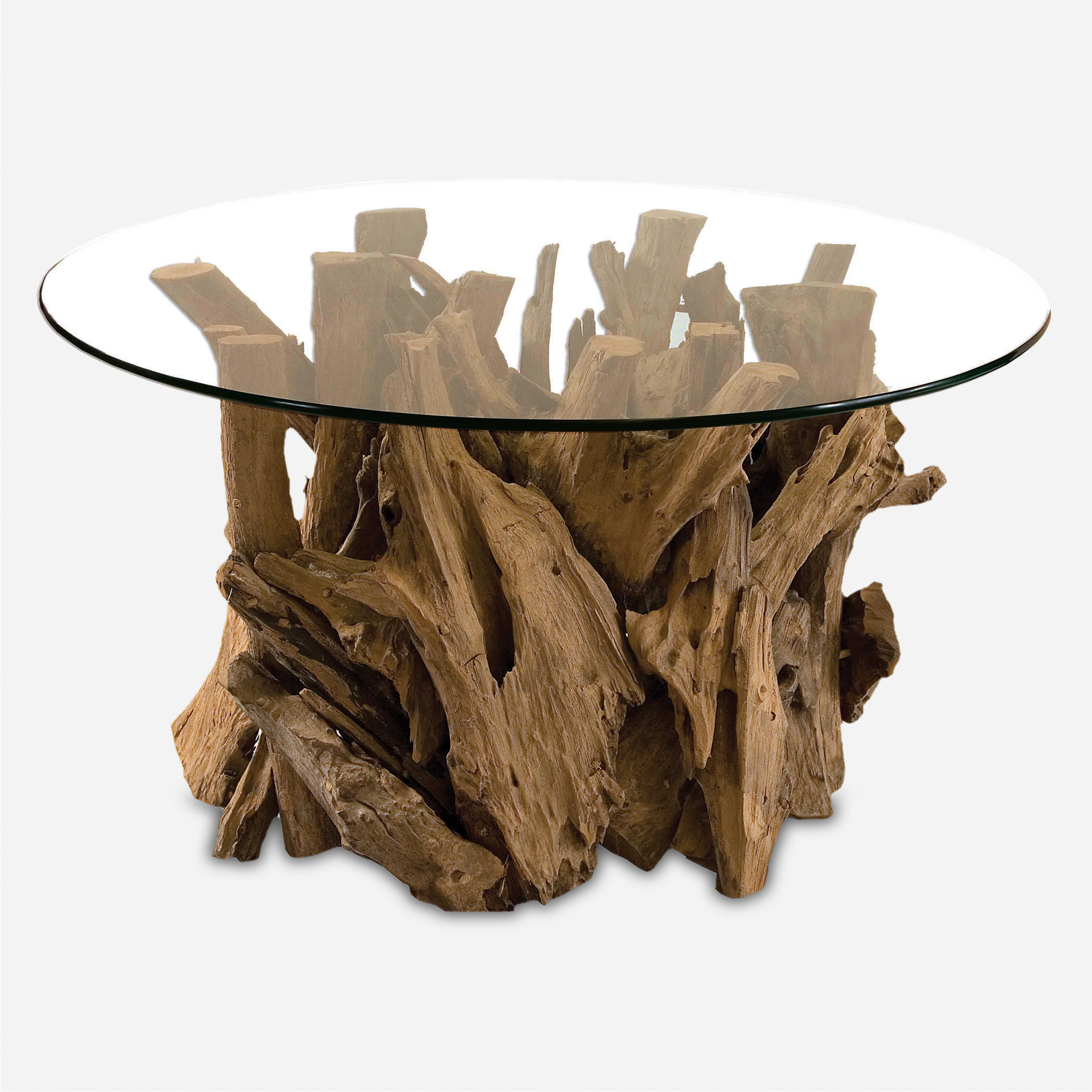 Driftwood Glass Top Cocktail Table - Uttermost