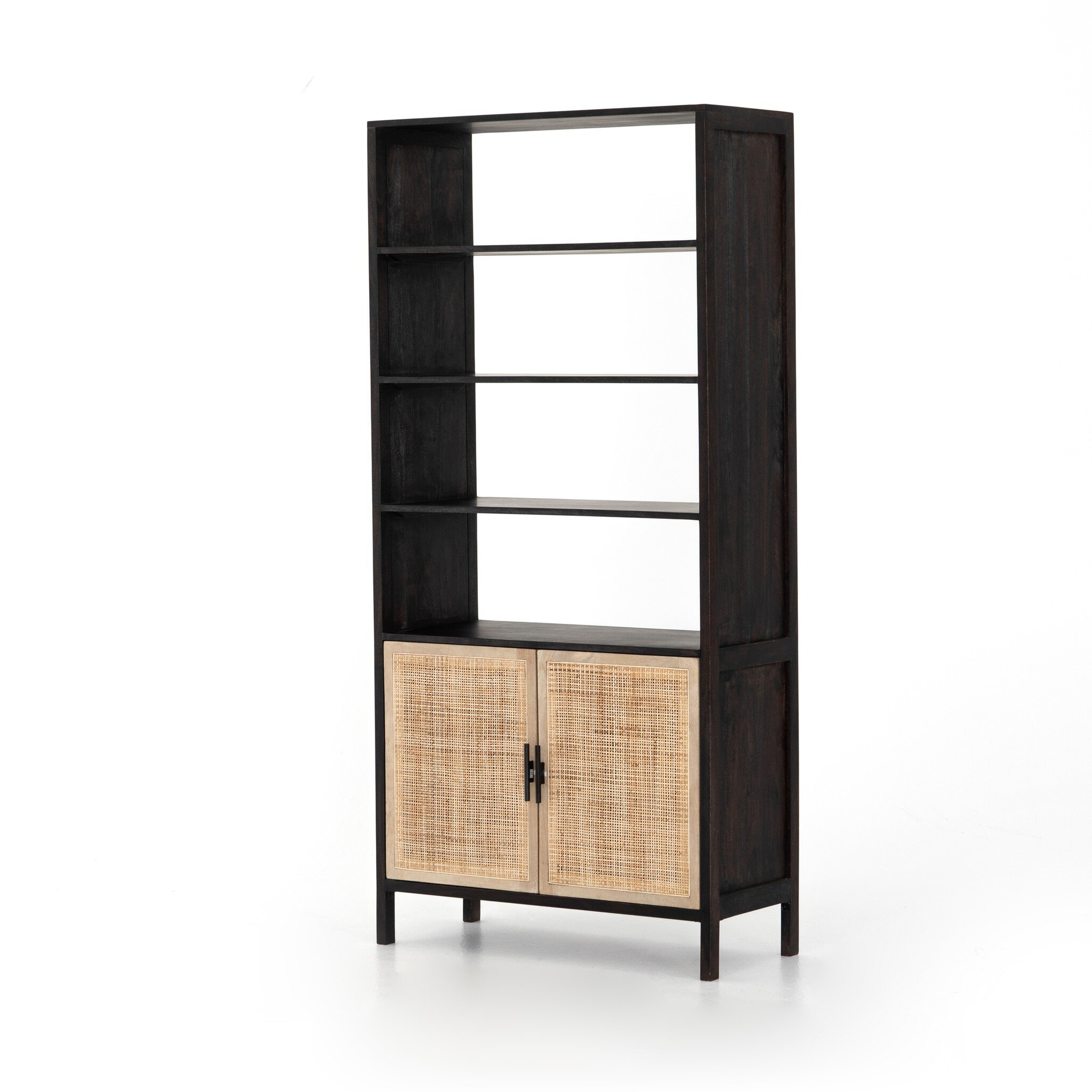 Caprice Bookshelf - Washed Black - Four Hands