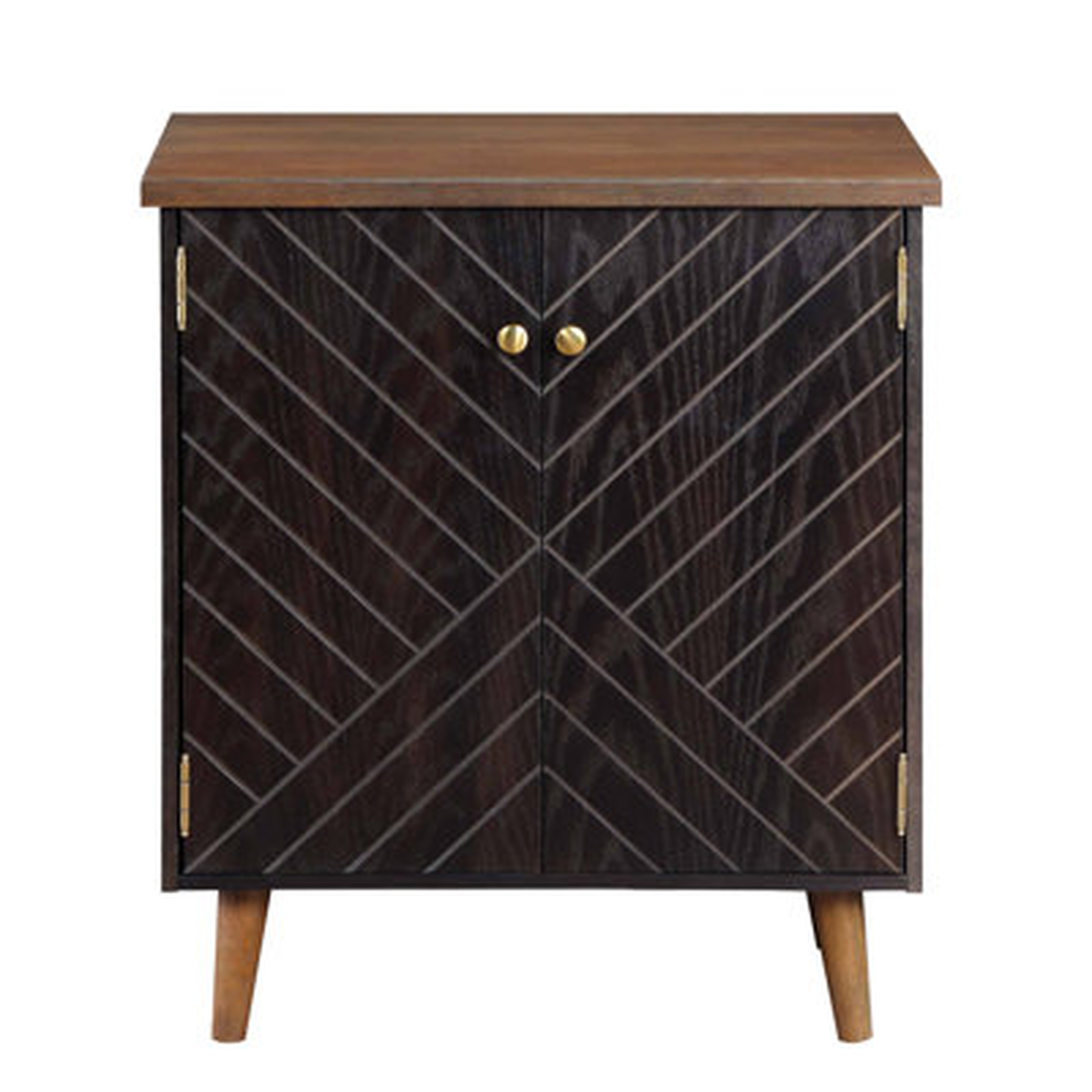 28" Traditional Solid Wood 2-Door Cabinet - Wayfair