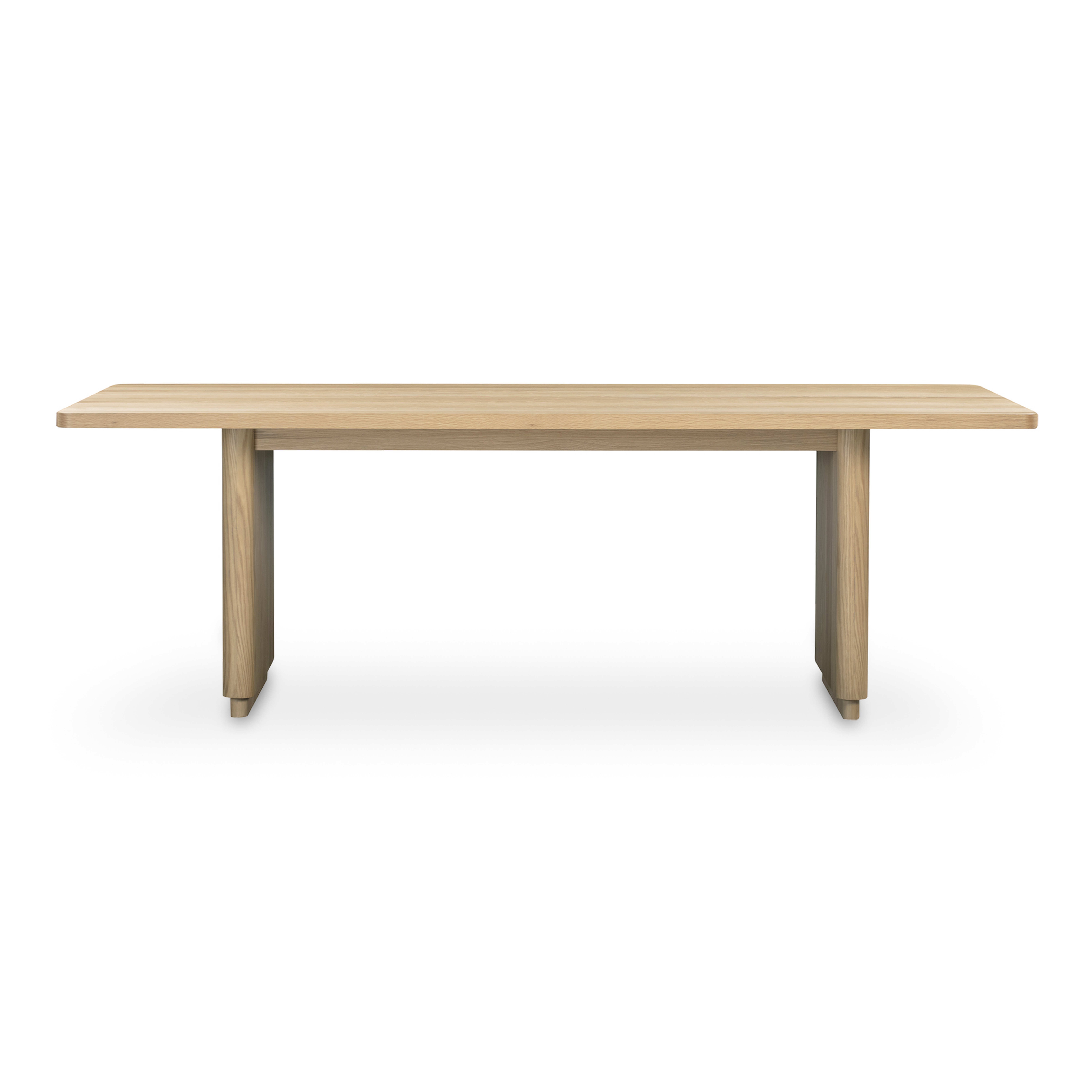 Round Off Small Dining Table Nastural Oak - Moes Home Collection