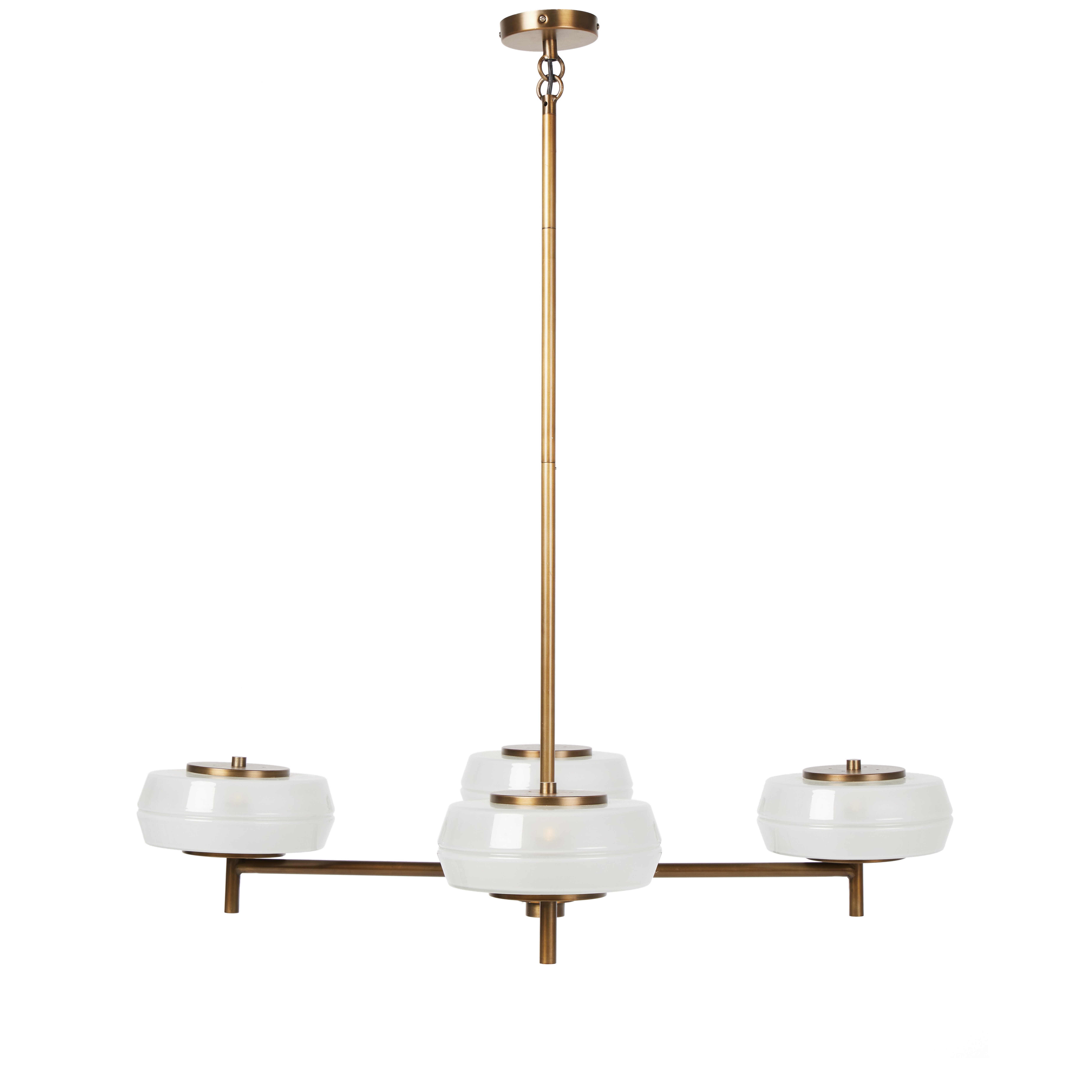 Tayden Chandelier - Antique Brass Iron - Four Hands