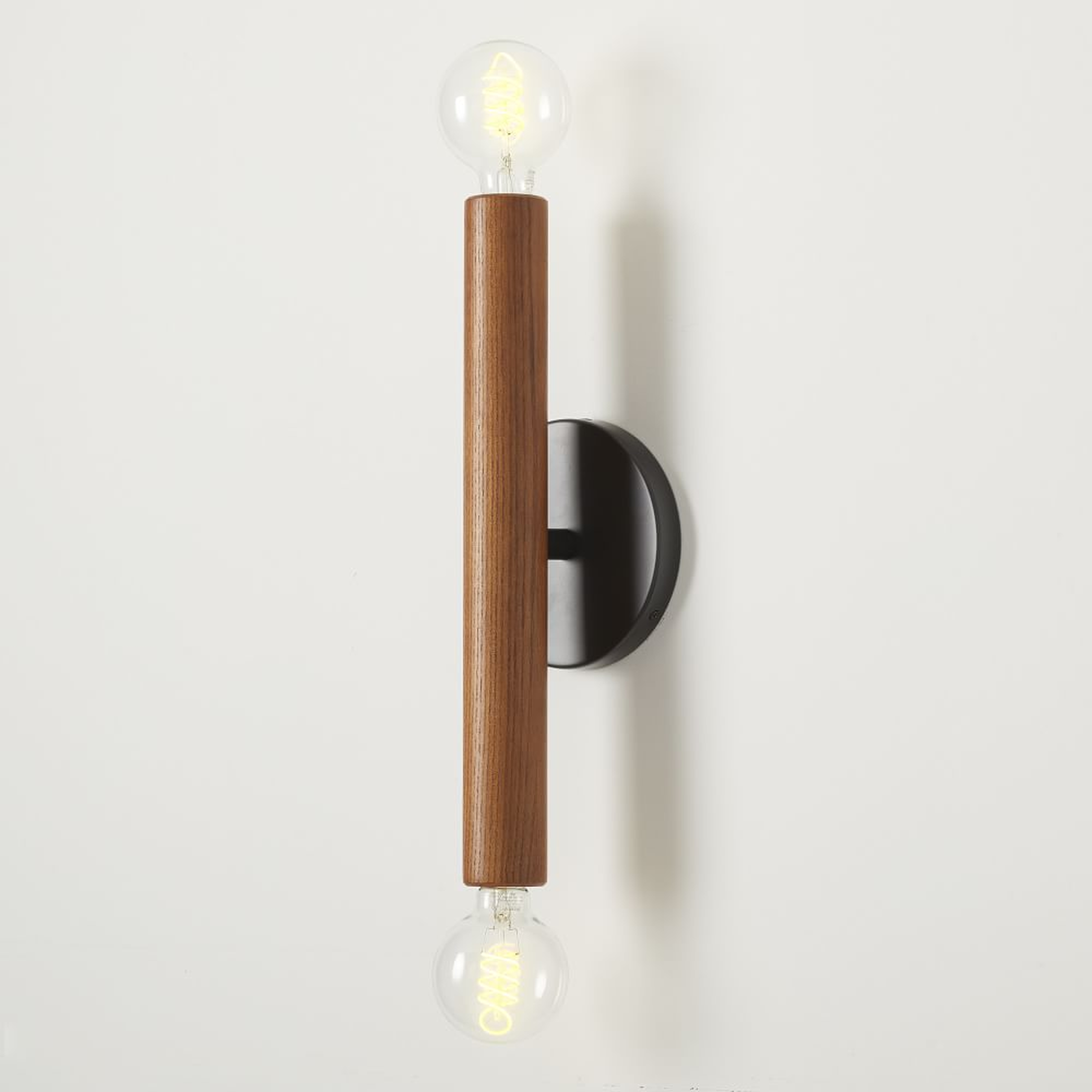 Trace Sconce, Cool Walnut, S/2 - West Elm