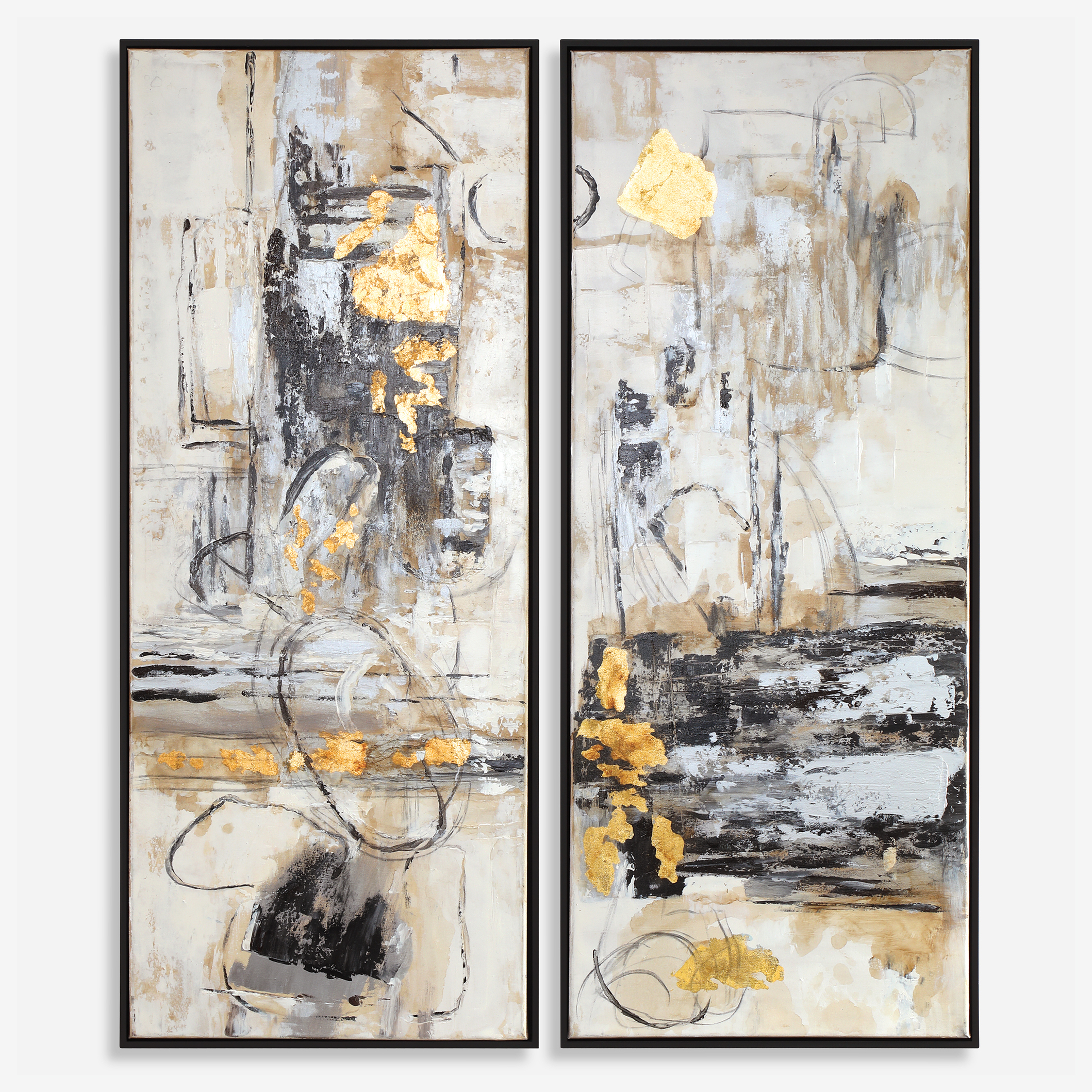 Life Scenes Abstract Art S/2 - Uttermost