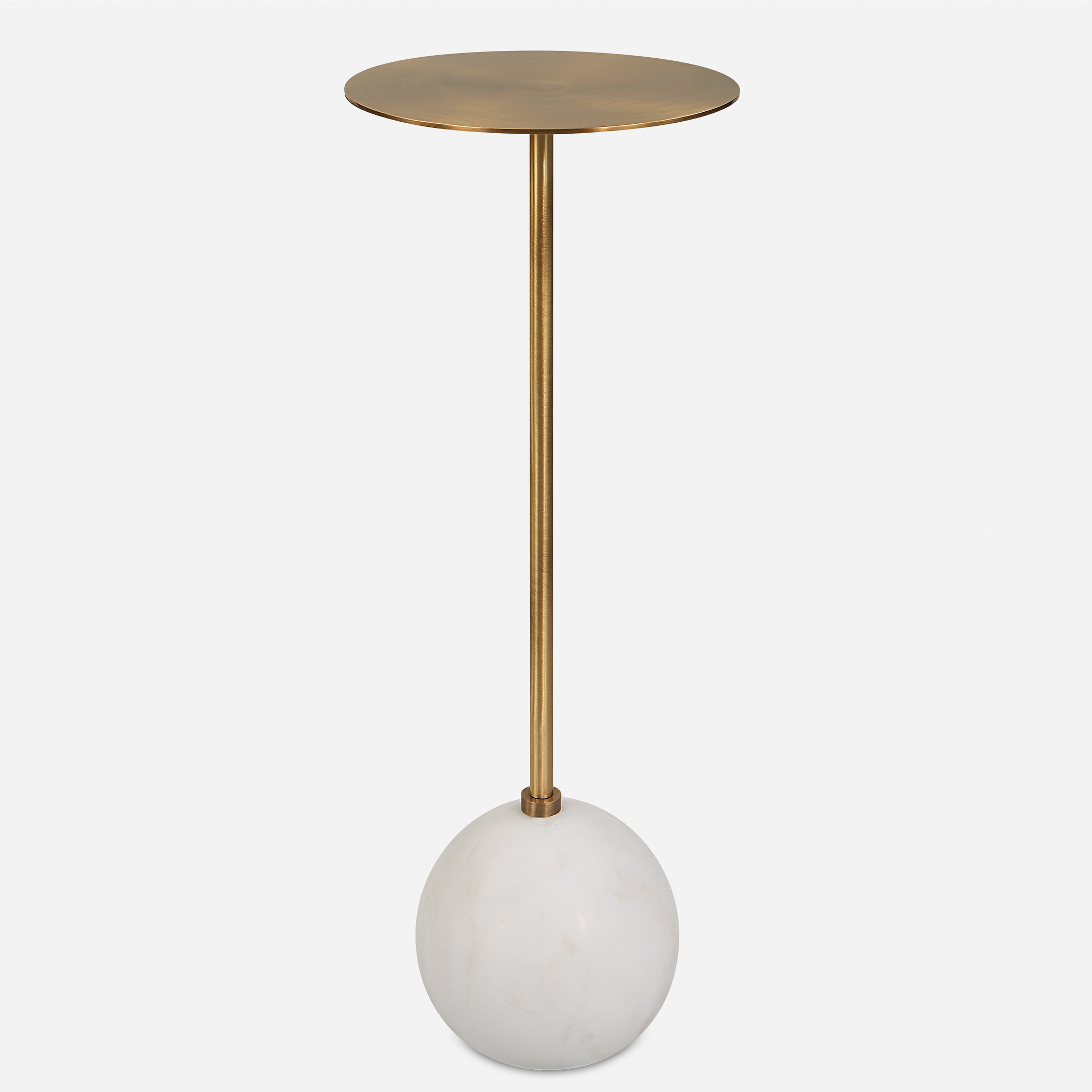 Gimlet White Drink Table - Uttermost