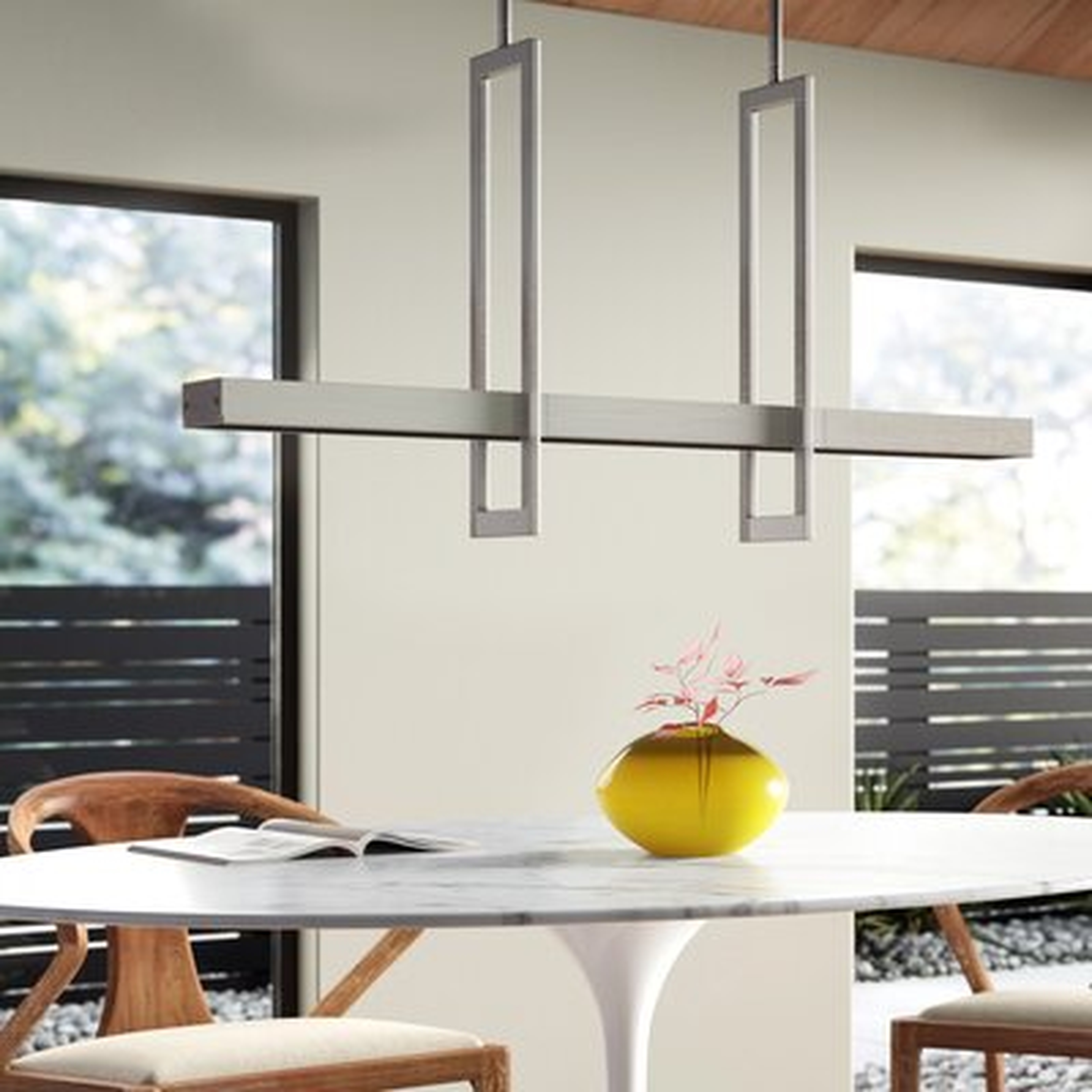 Follen 3 - Light Kitchen Island Rectangle LED Pendant - AllModern