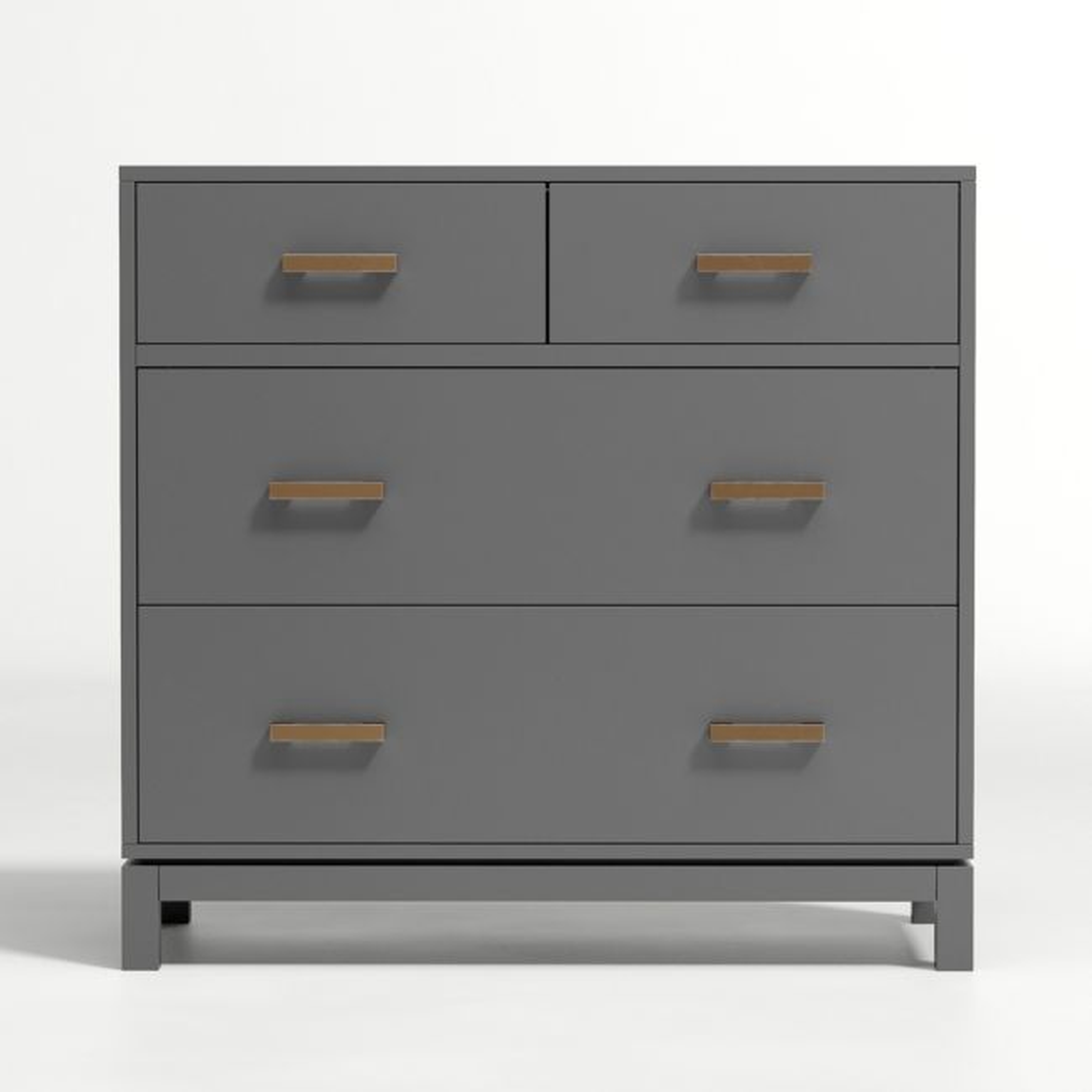 Parke Charcoal Wood 4-Drawer Kids Dresser Chest - Crate & Kids