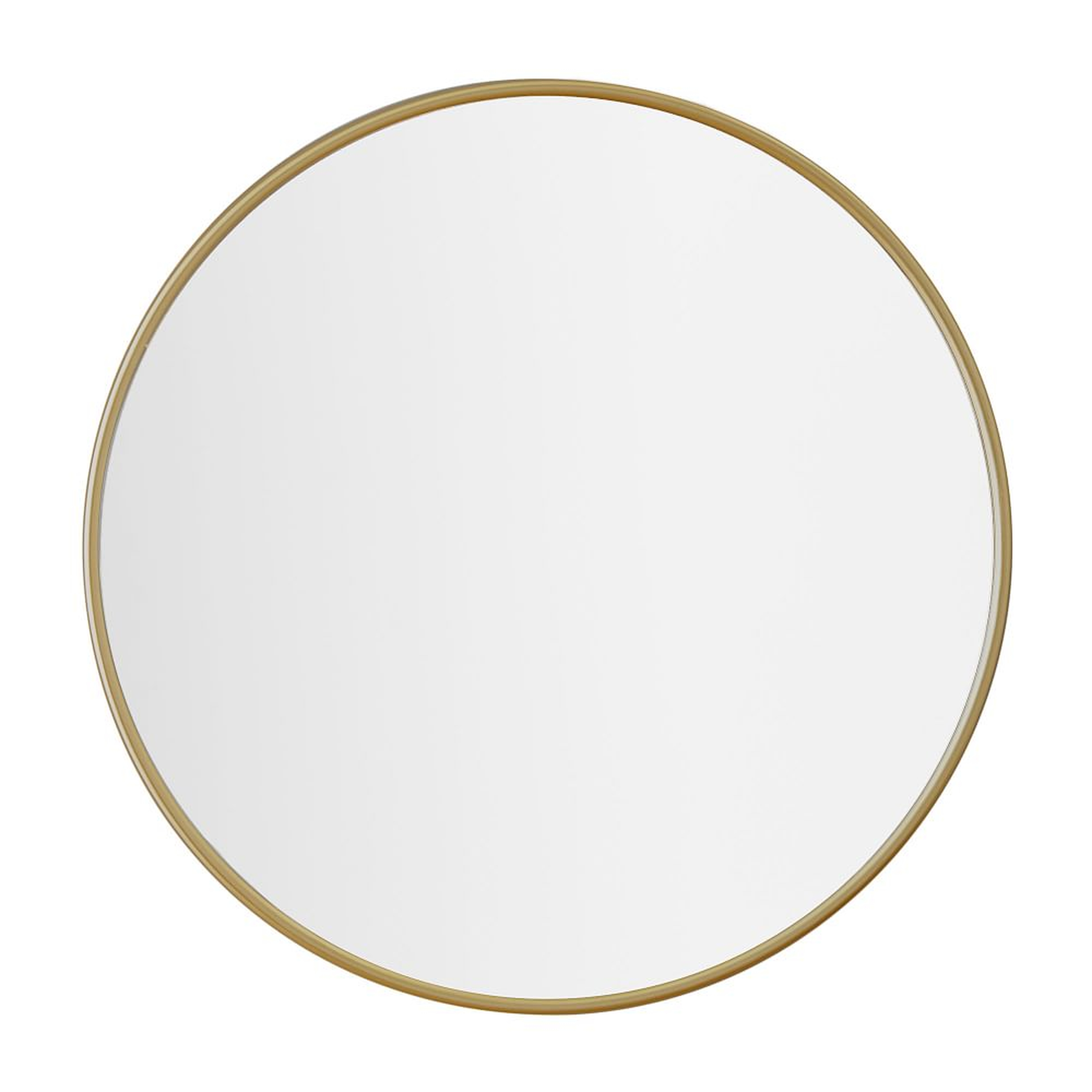 No Nails Metal Framed Mirror, Tuscan Gold, 24 In - Pottery Barn Teen
