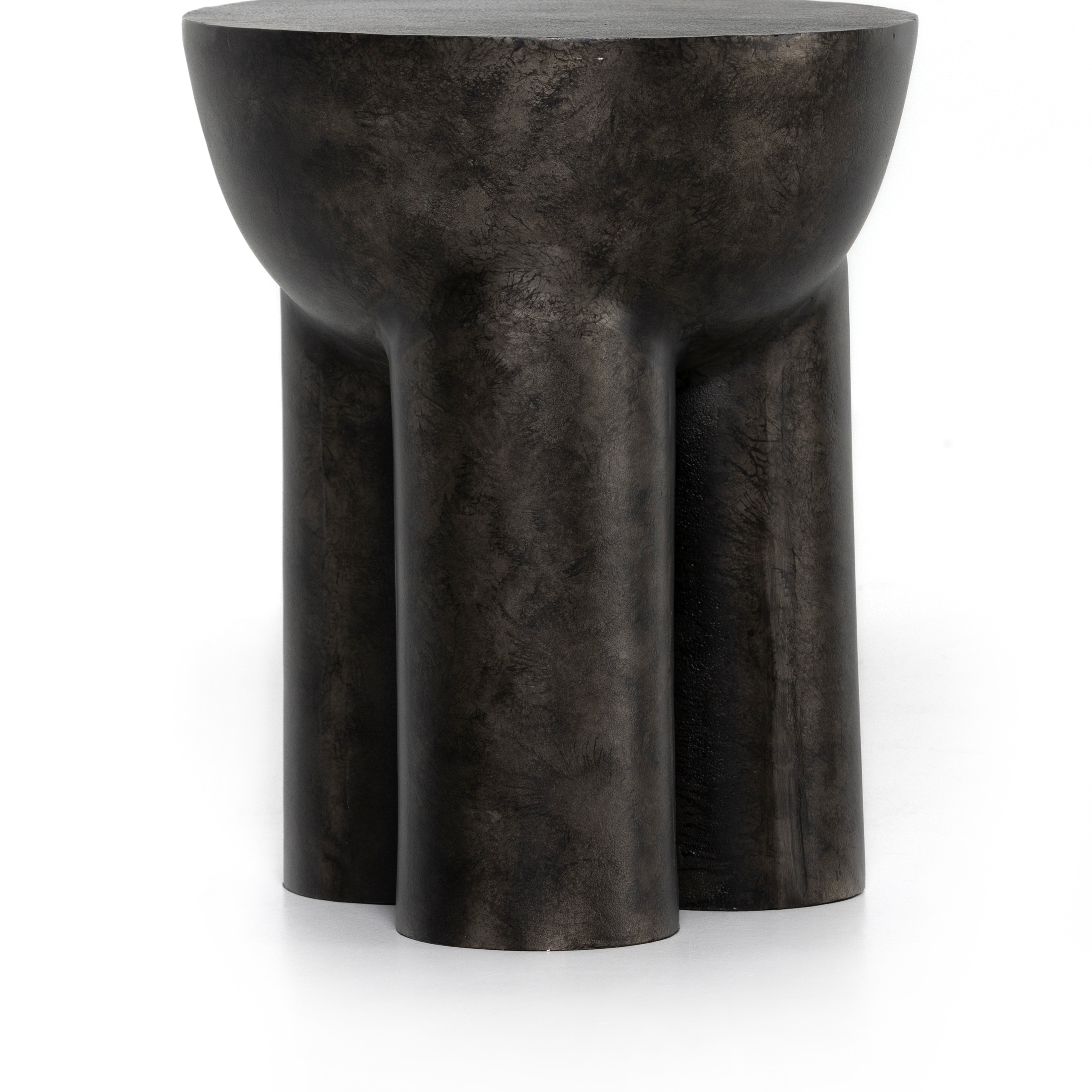 Sante End Table-Raw Black - Four Hands