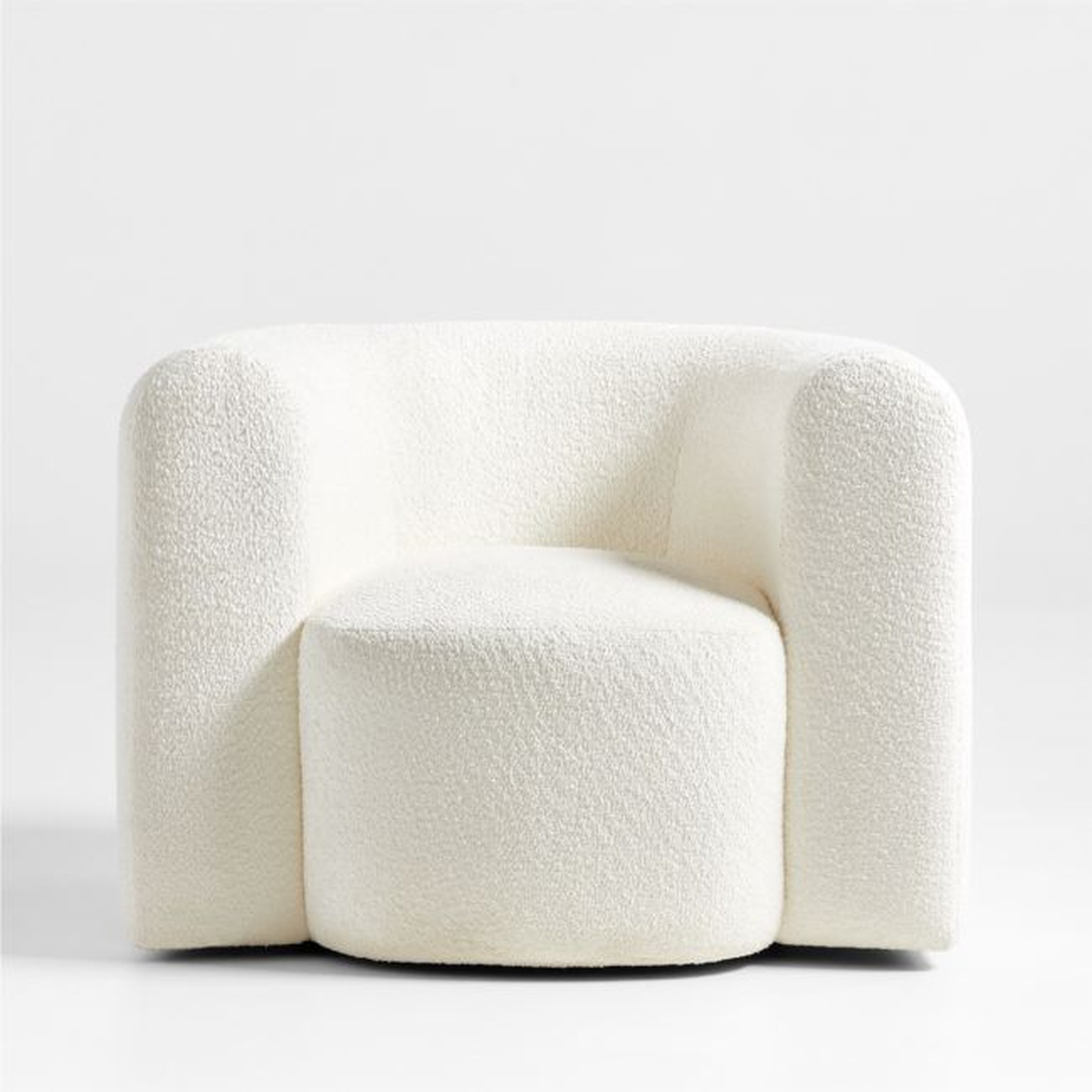 Hugger Curved Swivel Accent Chair by Leanne Ford - Crate and Barrel