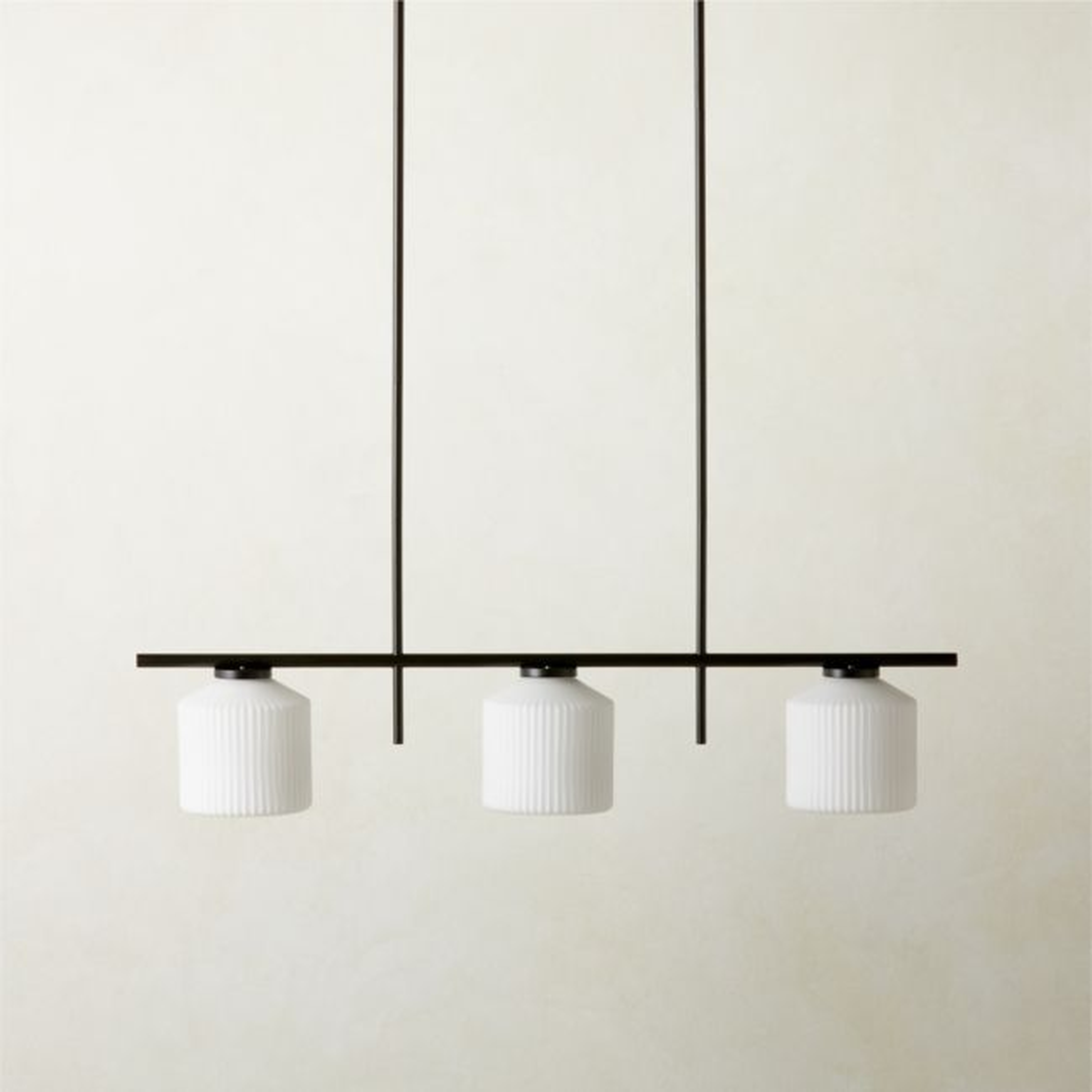 Silo 3-Light Matte Black Pendant Light - CB2