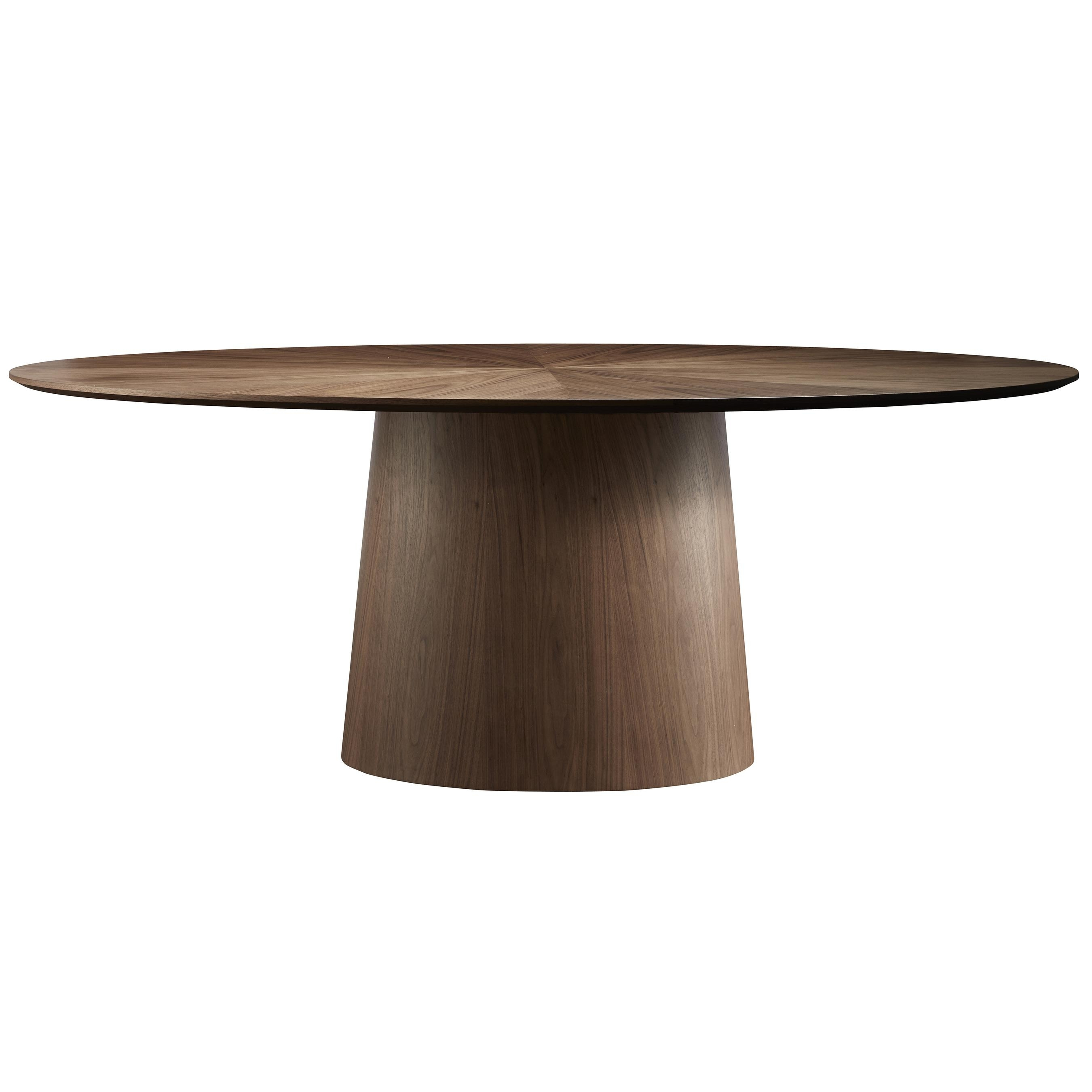 Beth Oval Dining Table, Brown - Lulu and Georgia