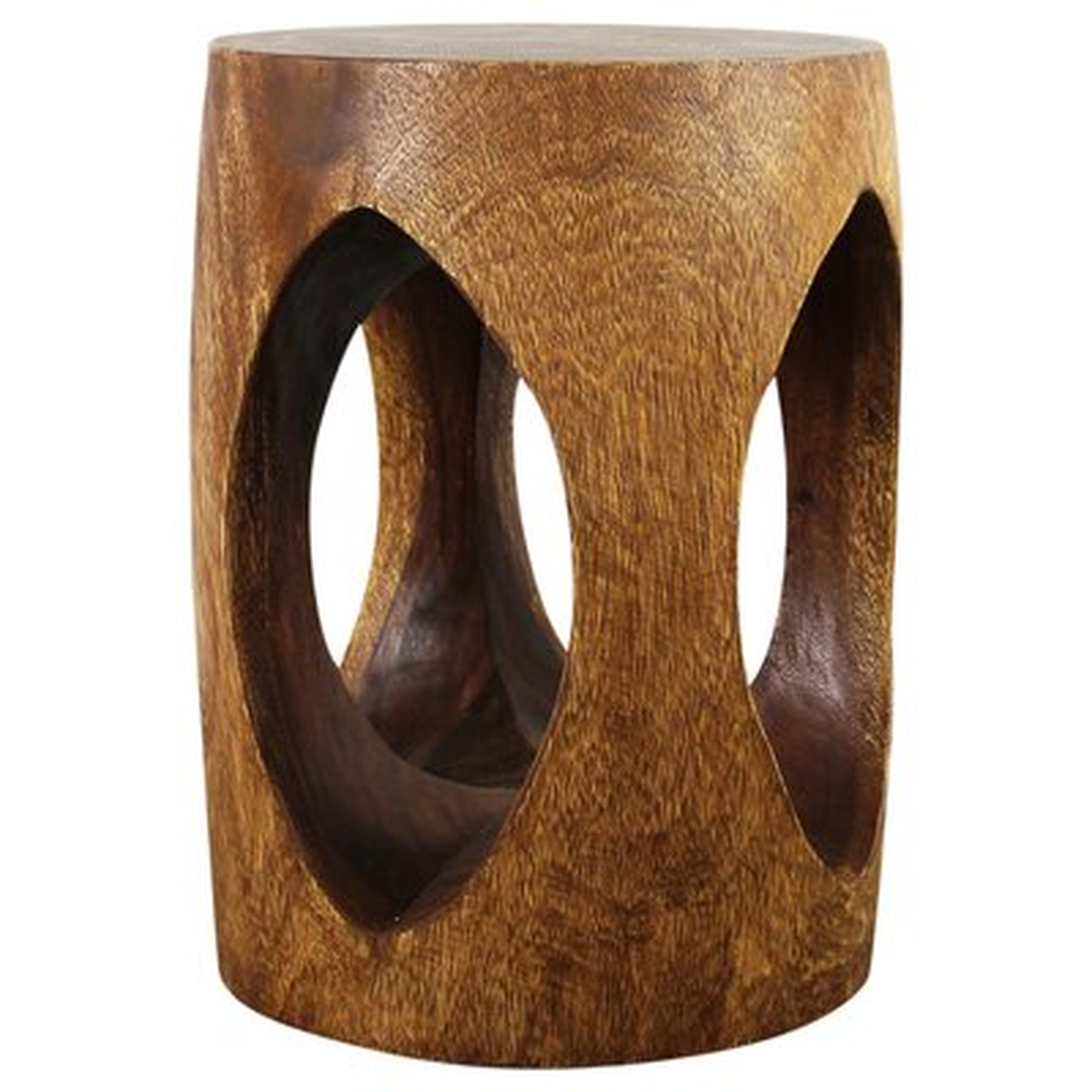Cramlington 20'' Tall Solid Wood Drum End Table - Wayfair