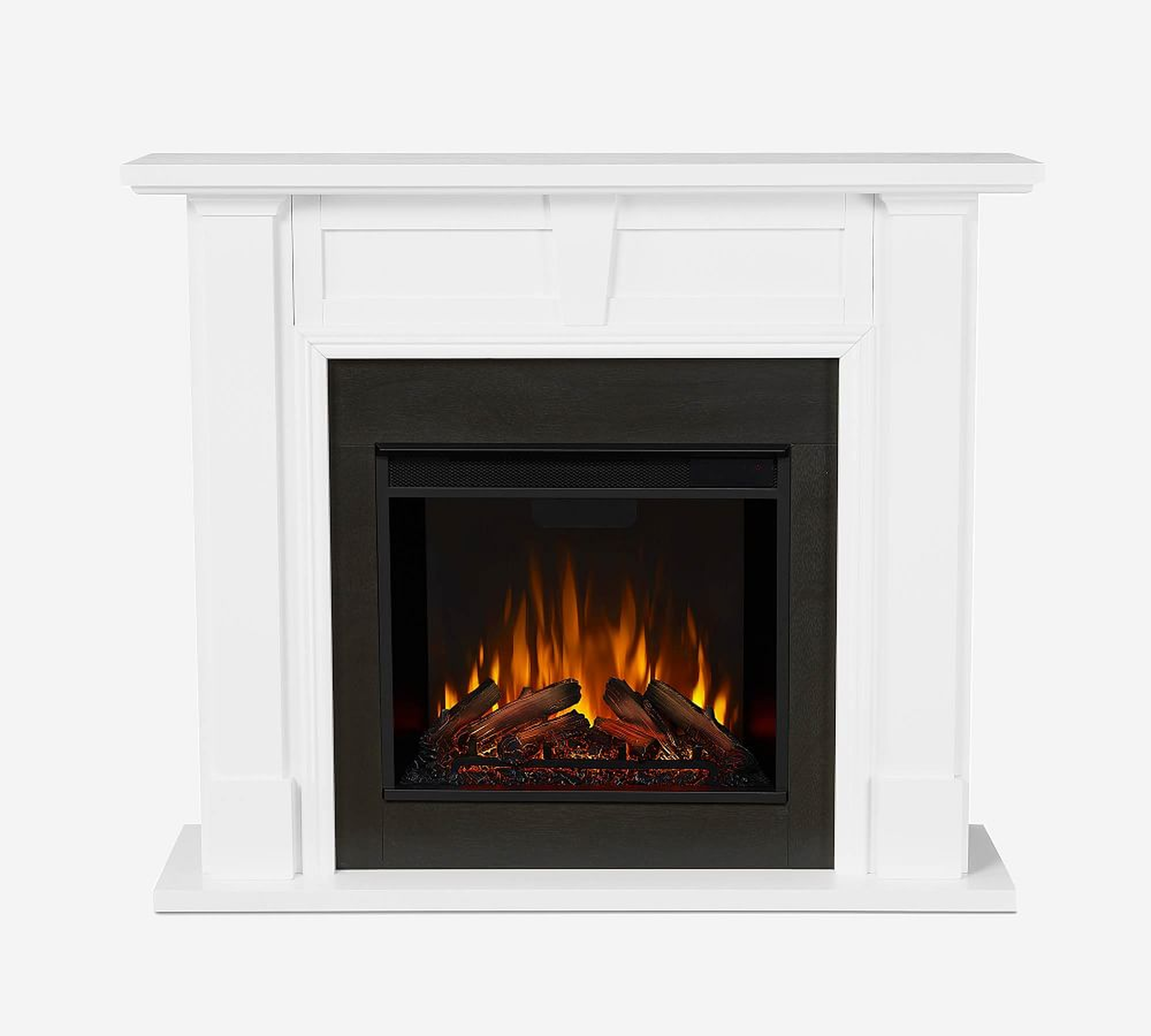 Real Flame 50" Granby Electric Fireplace, White - Pottery Barn
