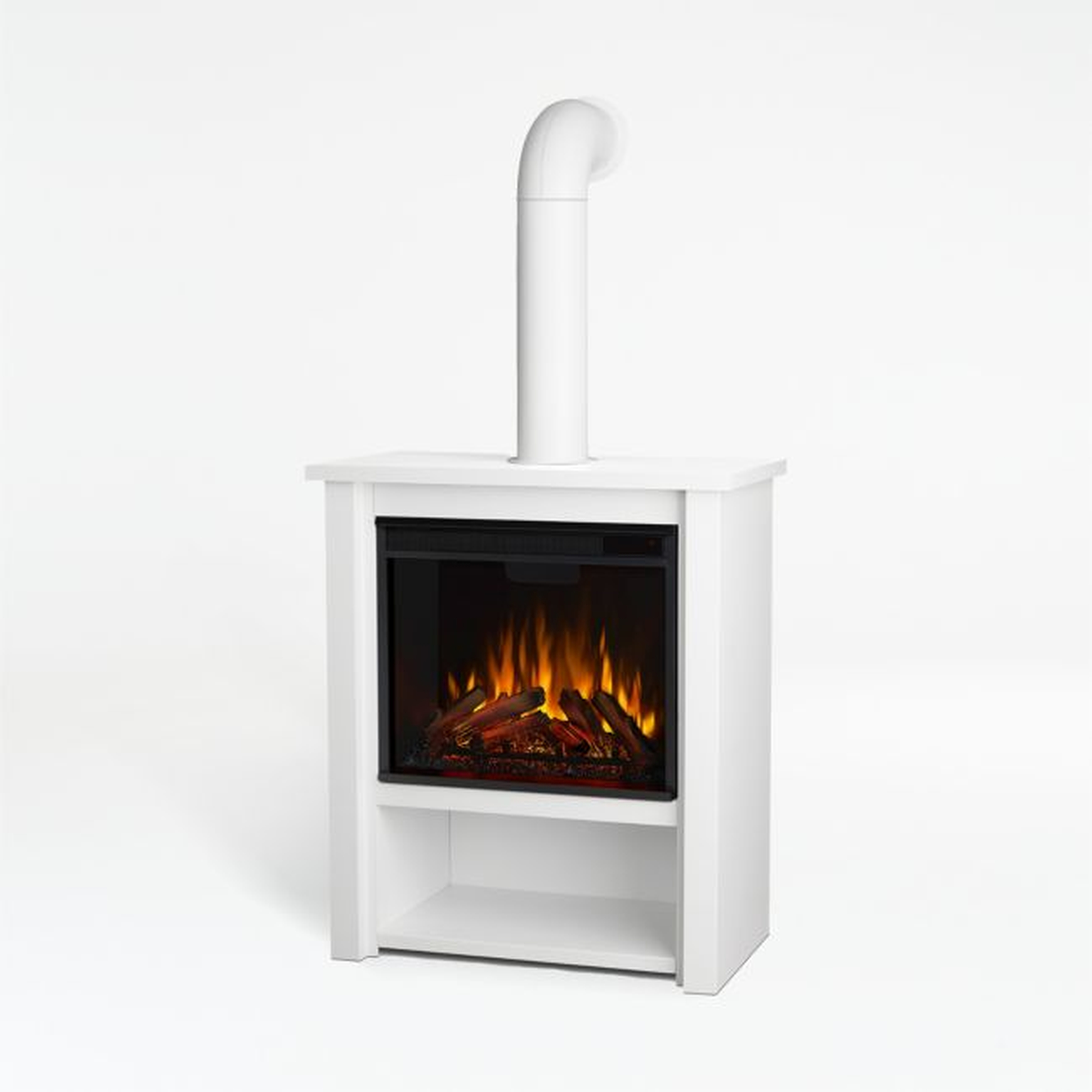 Halden White Fireplace - Crate and Barrel