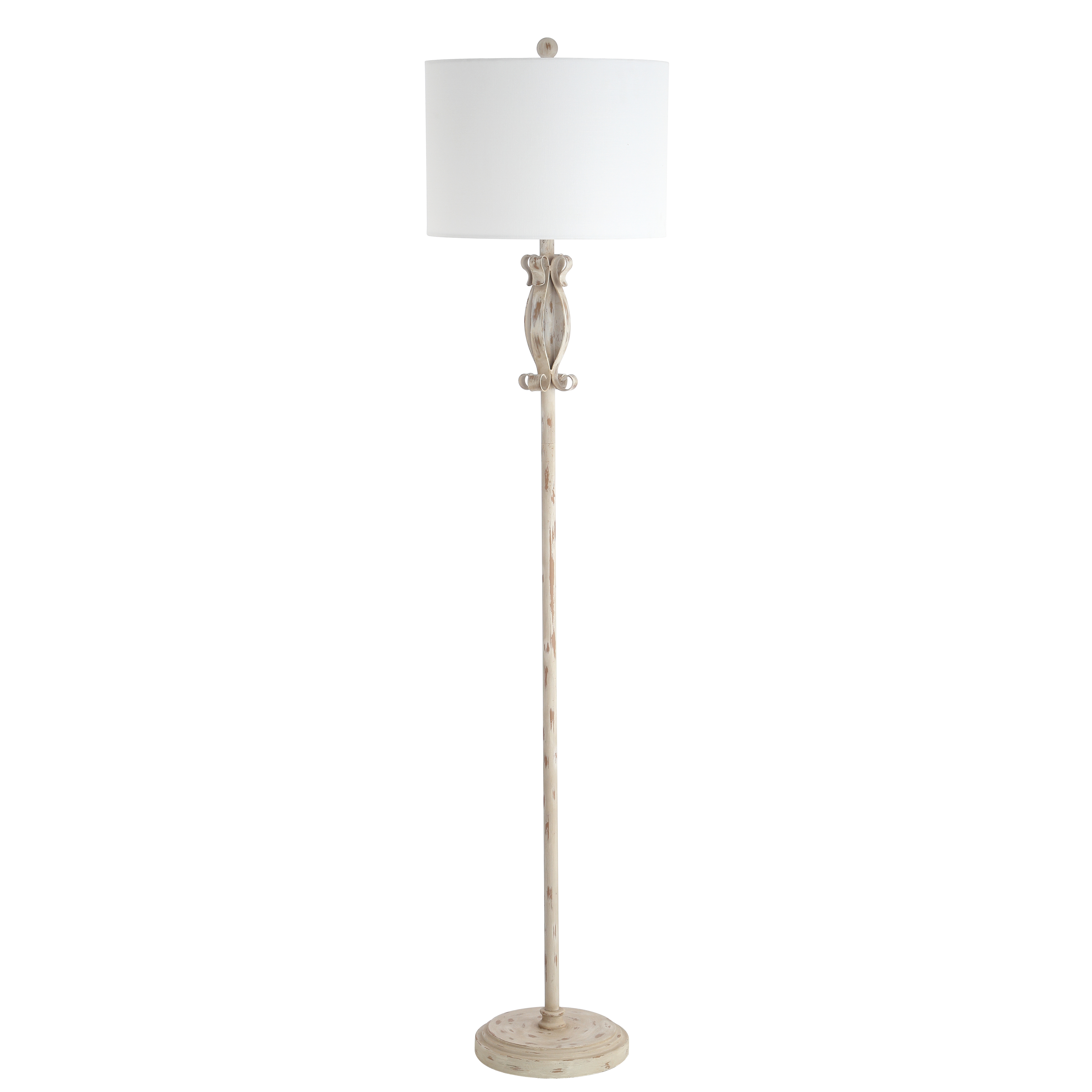 Philippa Floor Lamp, Whitewashed, 61" - Arlo Home