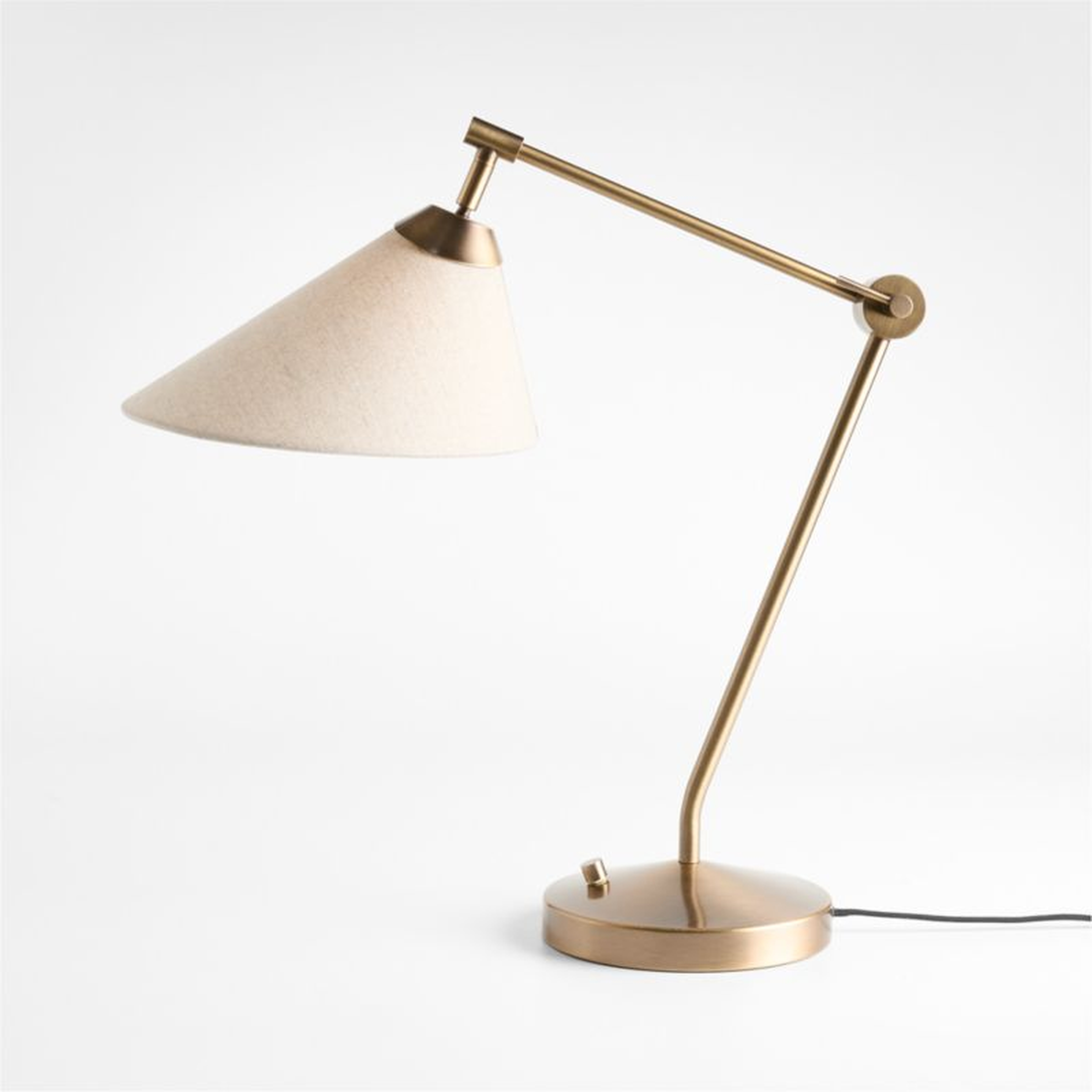 Avant Metal Task Lamp with Fabric Shade 28.2" - Crate and Barrel