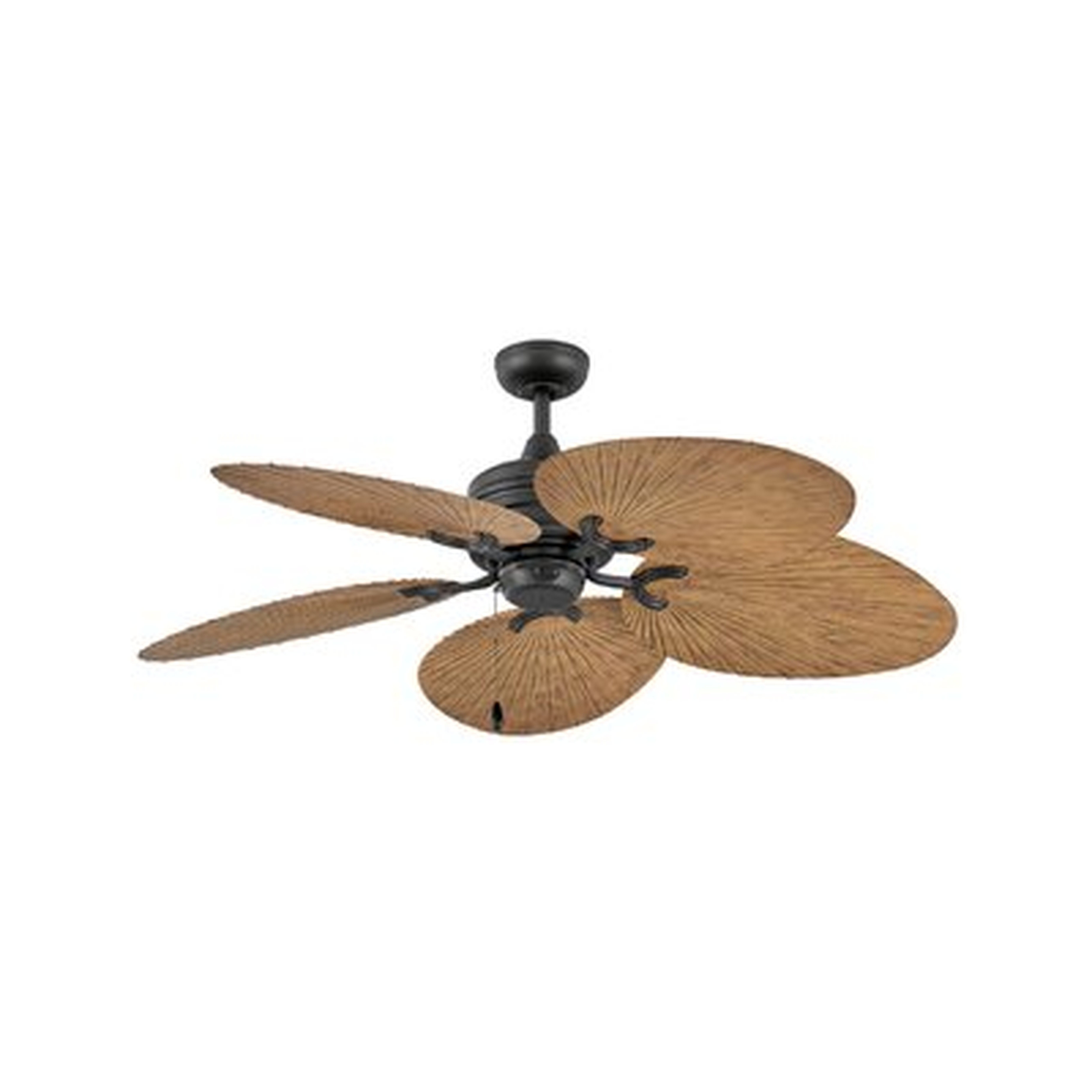 52" Edgemoor 5 - Blade Outdoor Leaf Blade Ceiling Fan with Pull Chain - Birch Lane