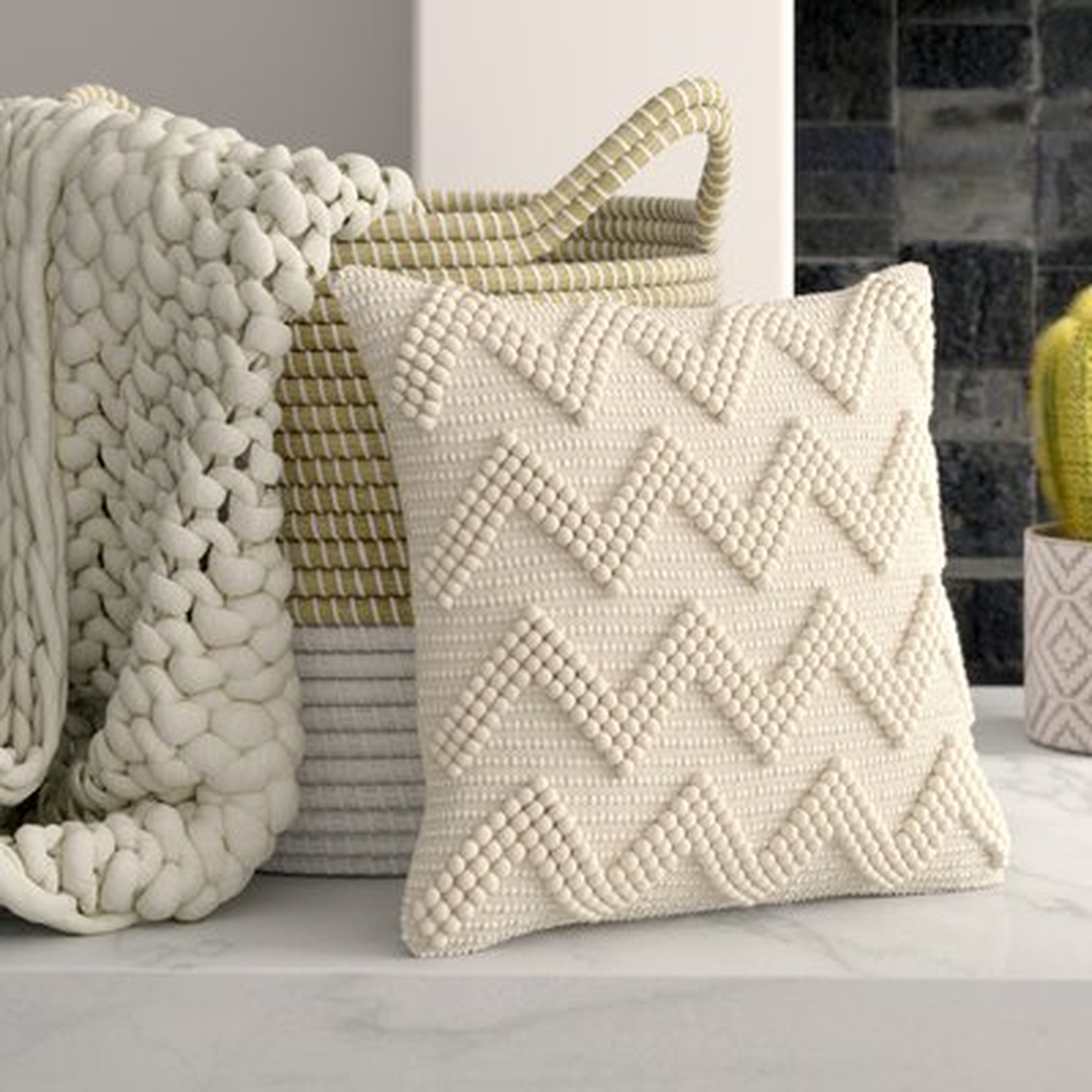Coletta Square Pillow Cover and Insert - Wayfair