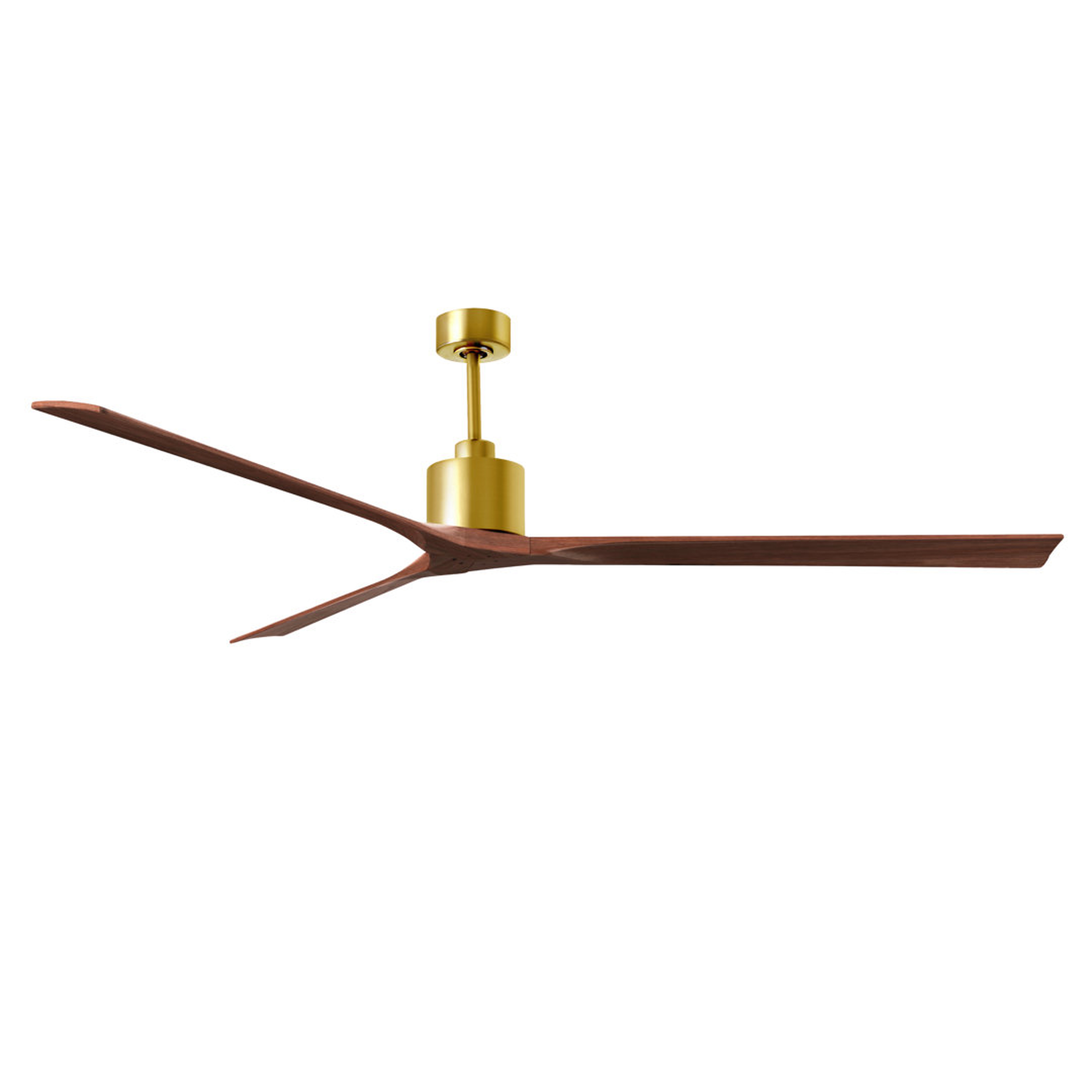 Matthews Fan Company Boie 72"" Ceiling Fan In Matte White And Matte Black Blades - Perigold