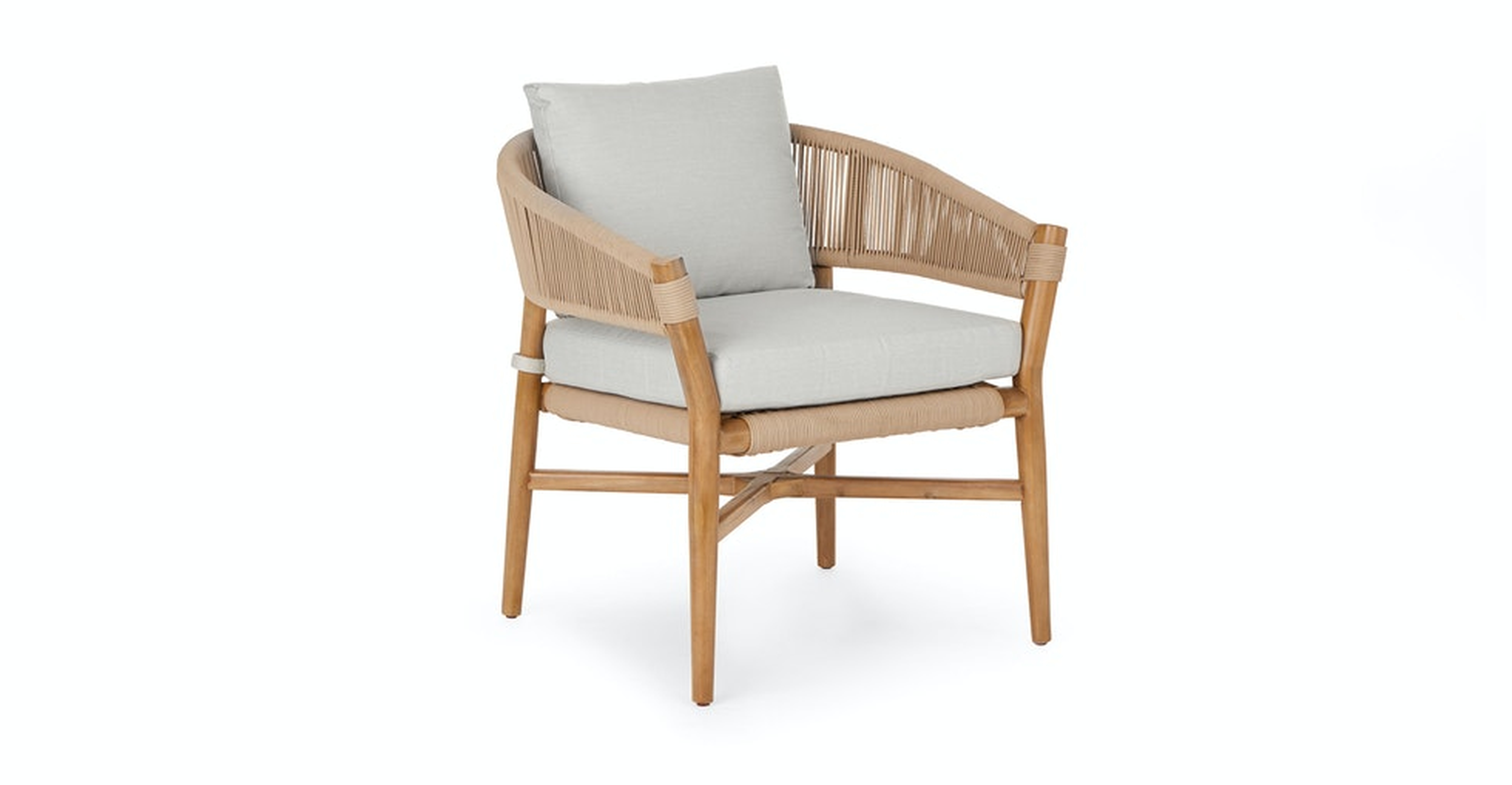 Makali 27" Outdoor Lounge Chair - Lily White - Article
