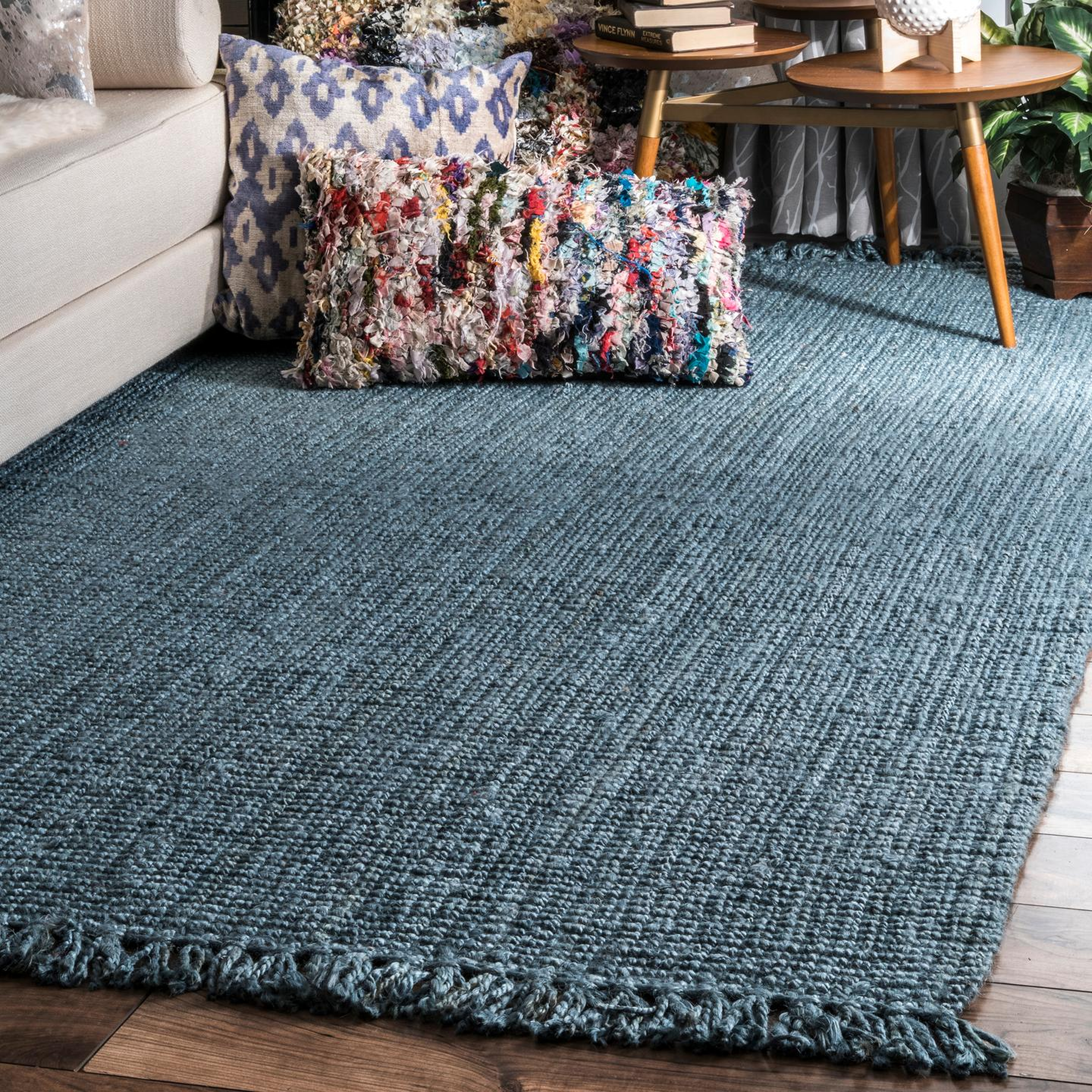 Hand Woven Chunky Loop Jute Area Rug - nuloom