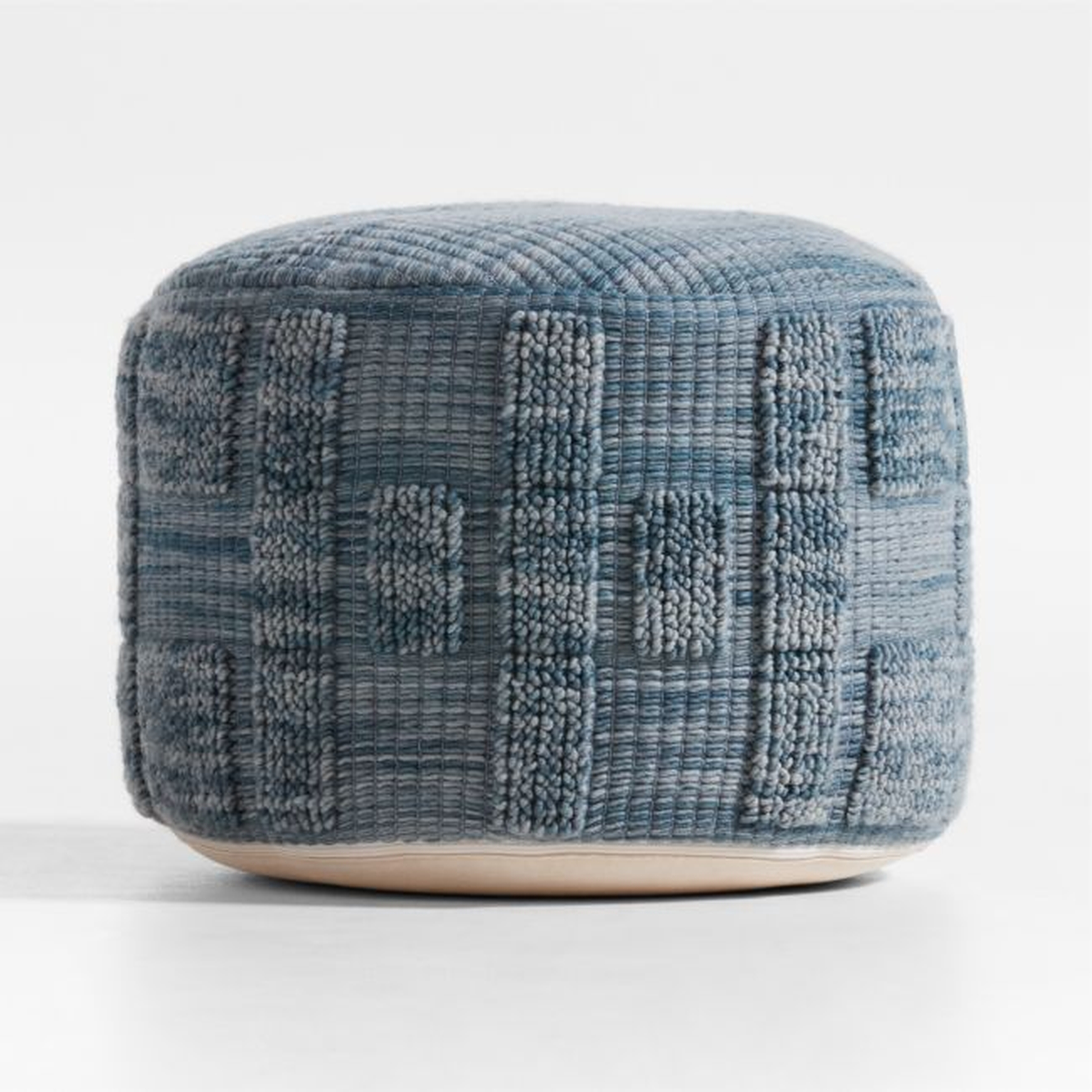 Zio Slate Blue Kids Pouf - Crate & Kids
