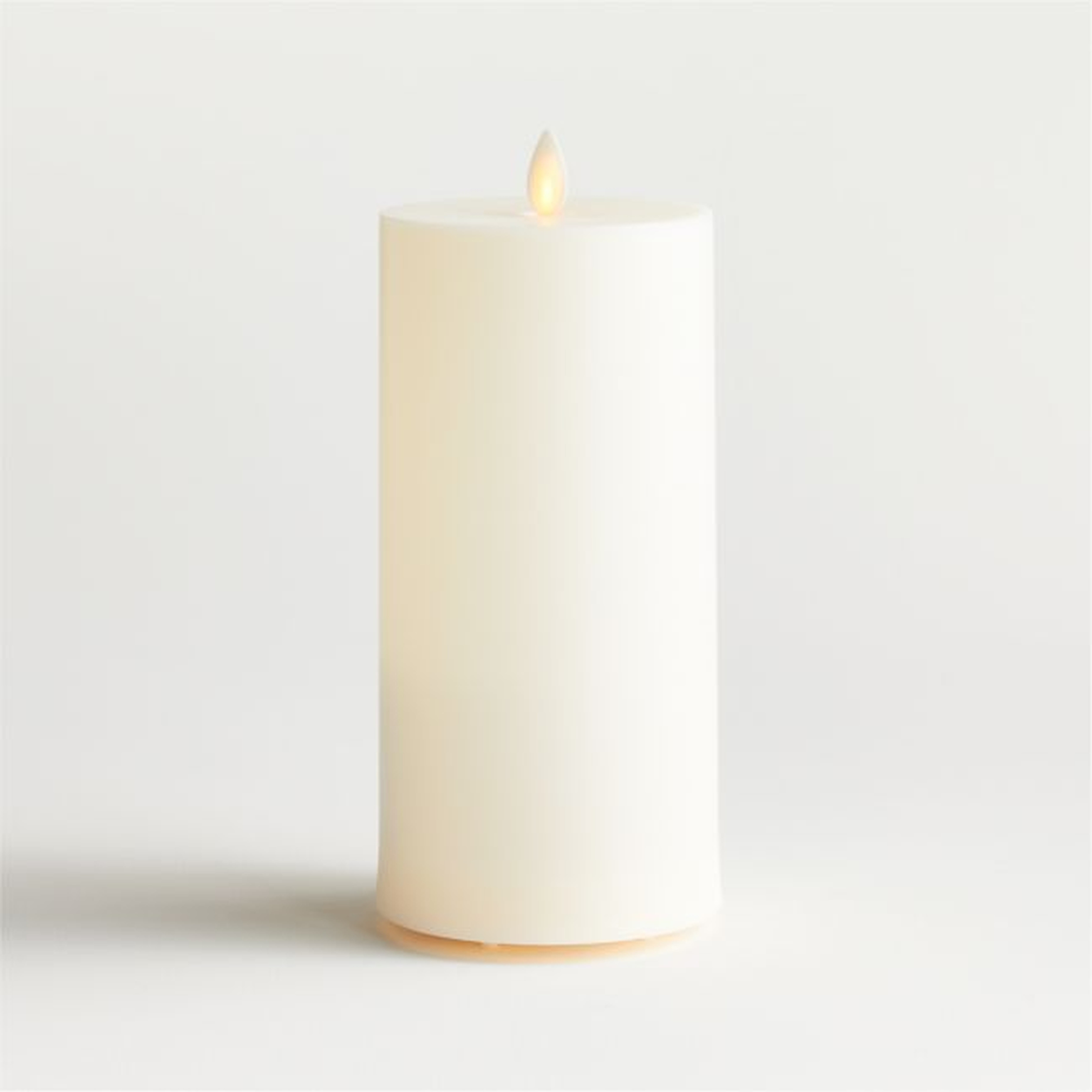 Flicker Outdoor Flameless Pillar Candle 4"x8" - Crate and Barrel