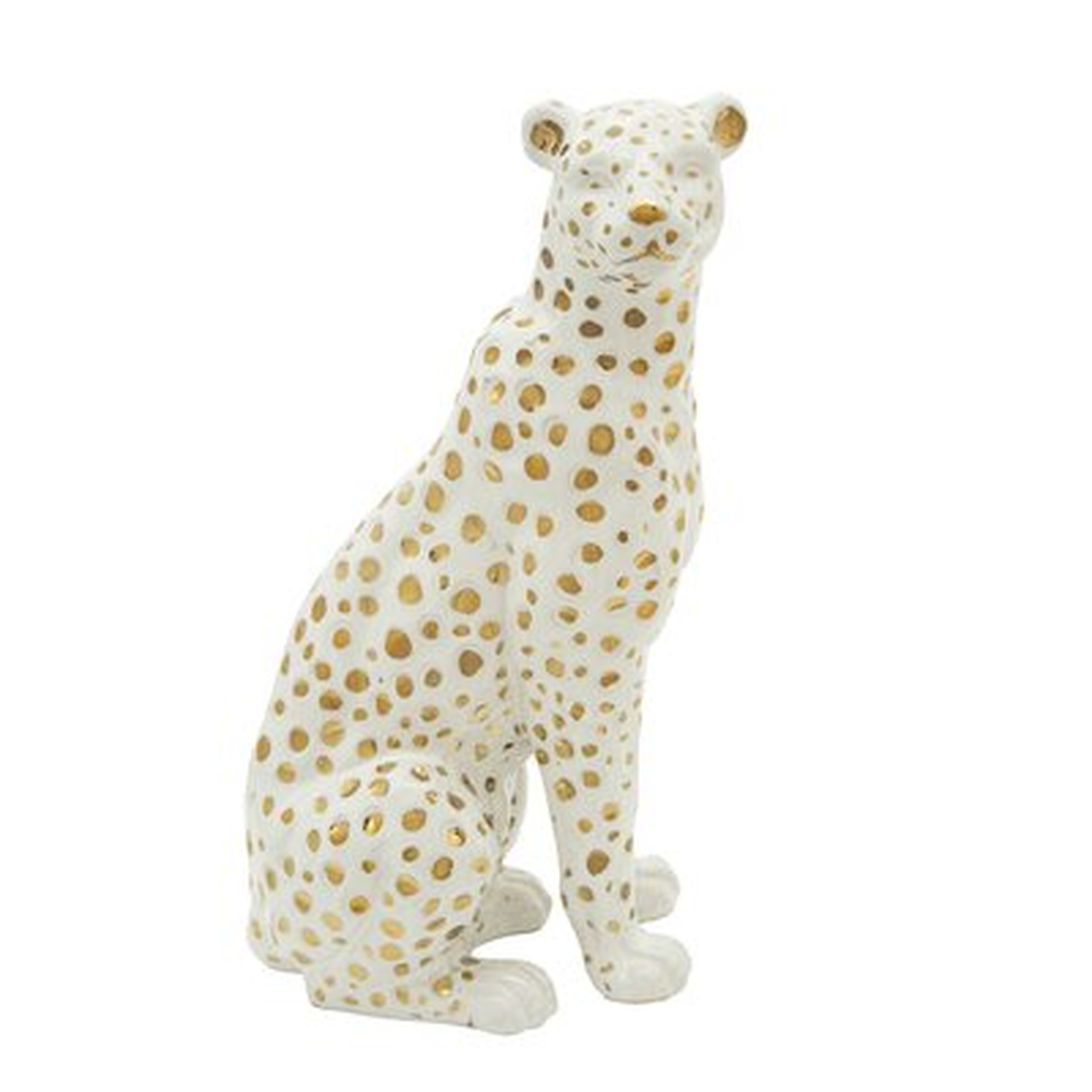 Sitting Leopard Figurine RESTOCK June 9 - Wayfair