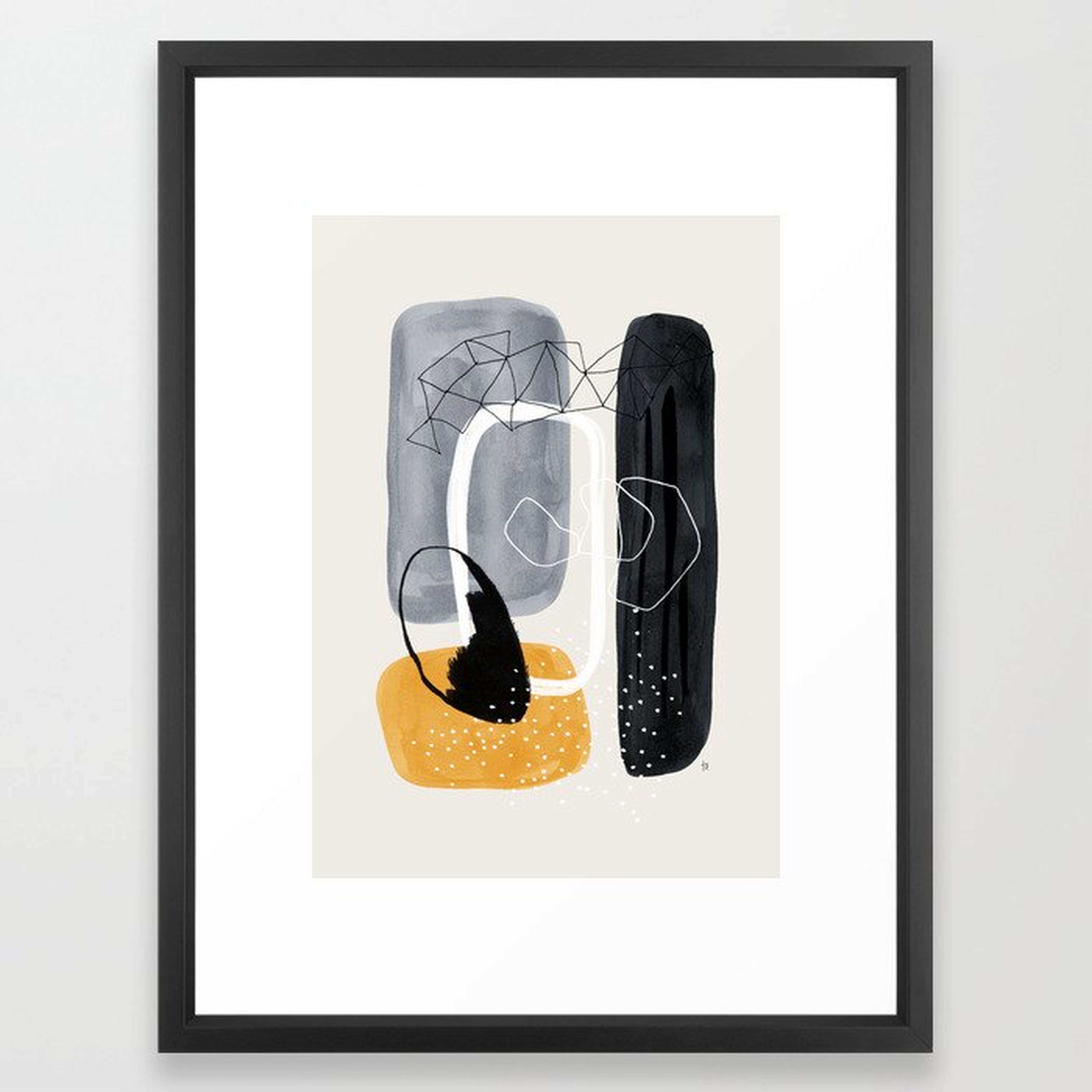 Tauri Framed Art Print by Tracie Andrews - Vector Black - MEDIUM (Gallery)-20x26 - Society6