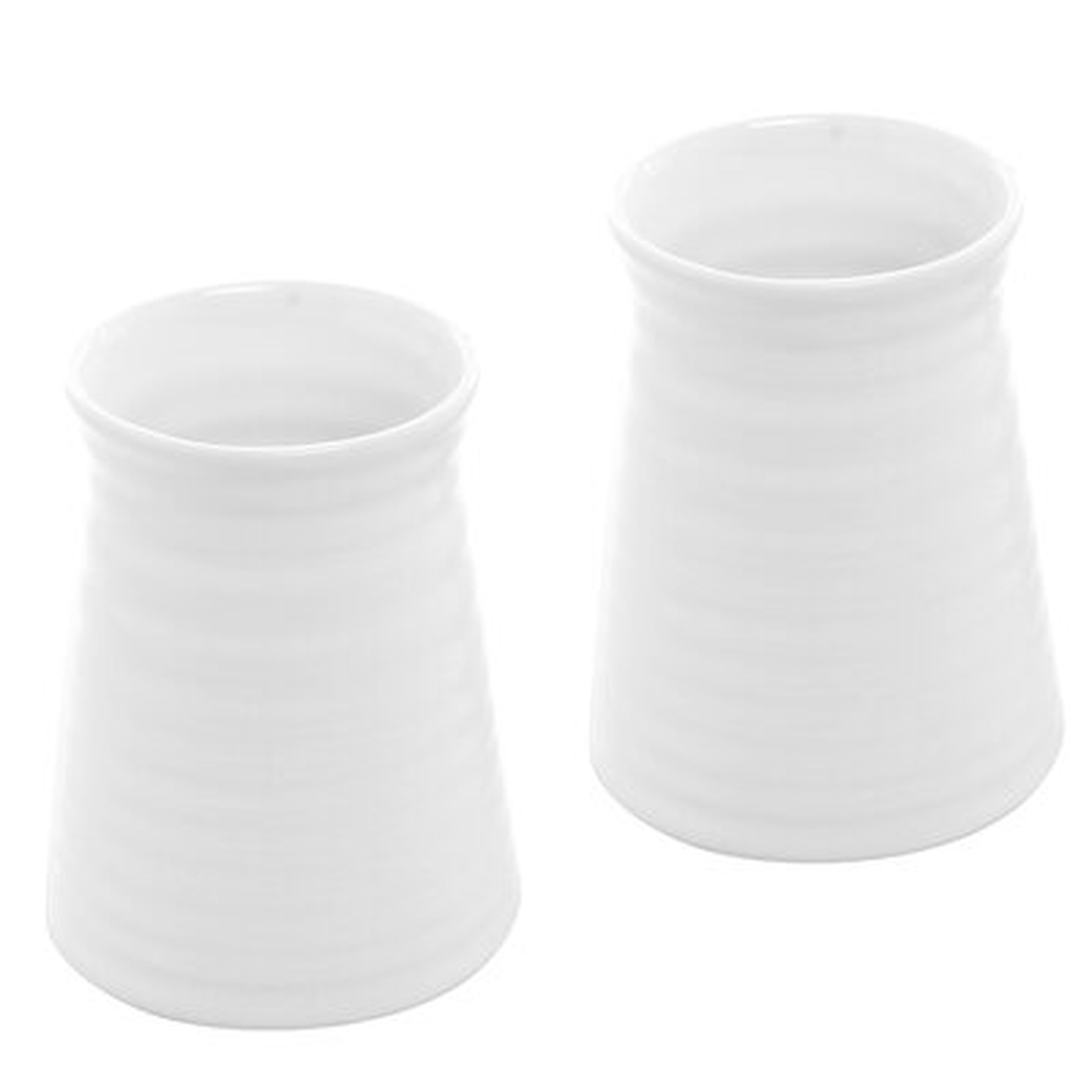 2 Piece White Ceramic Table Vase Set - Wayfair