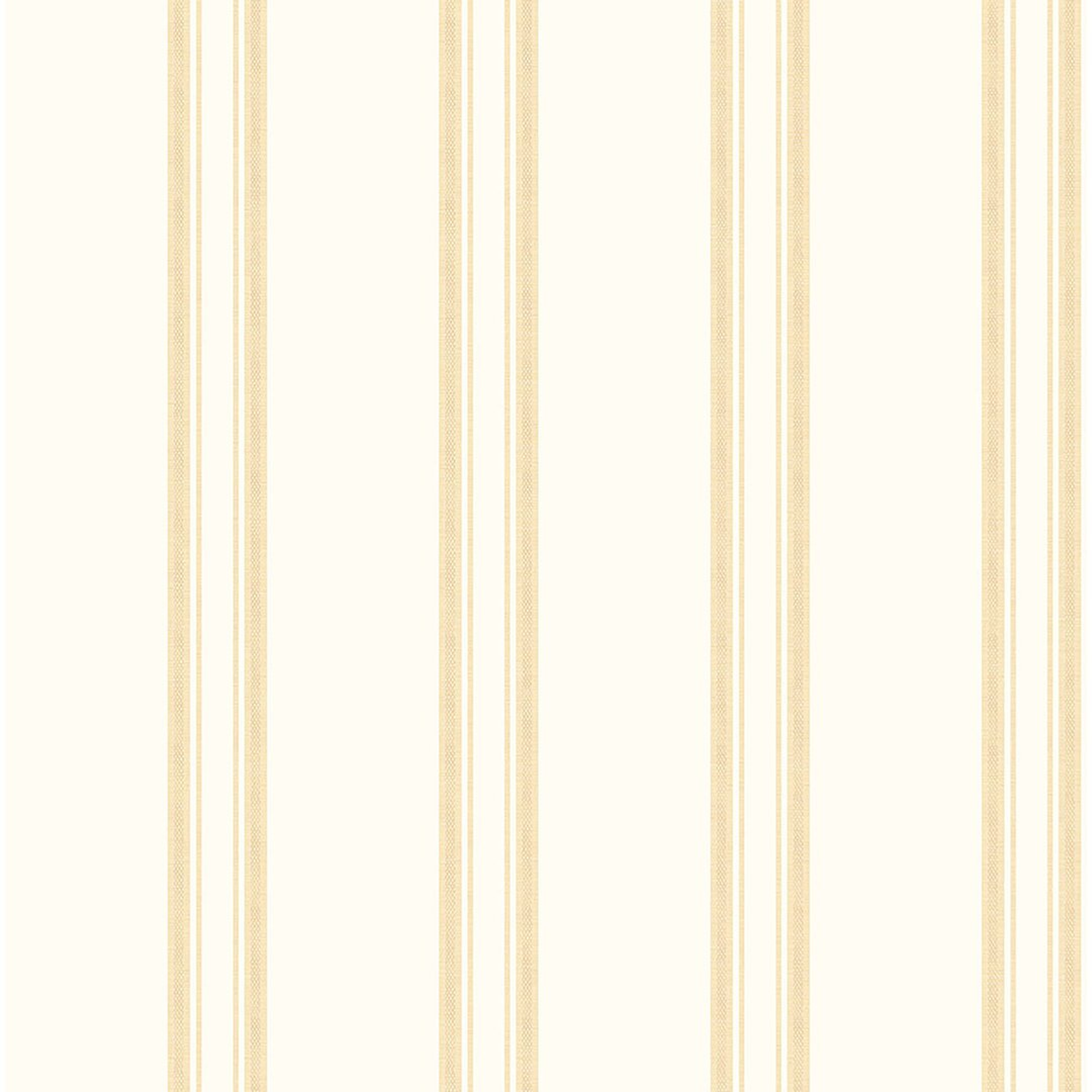 Galerie Wallcoverings Regency Stripe 33' L x 21"" W Textured Wallpaper Roll - Perigold