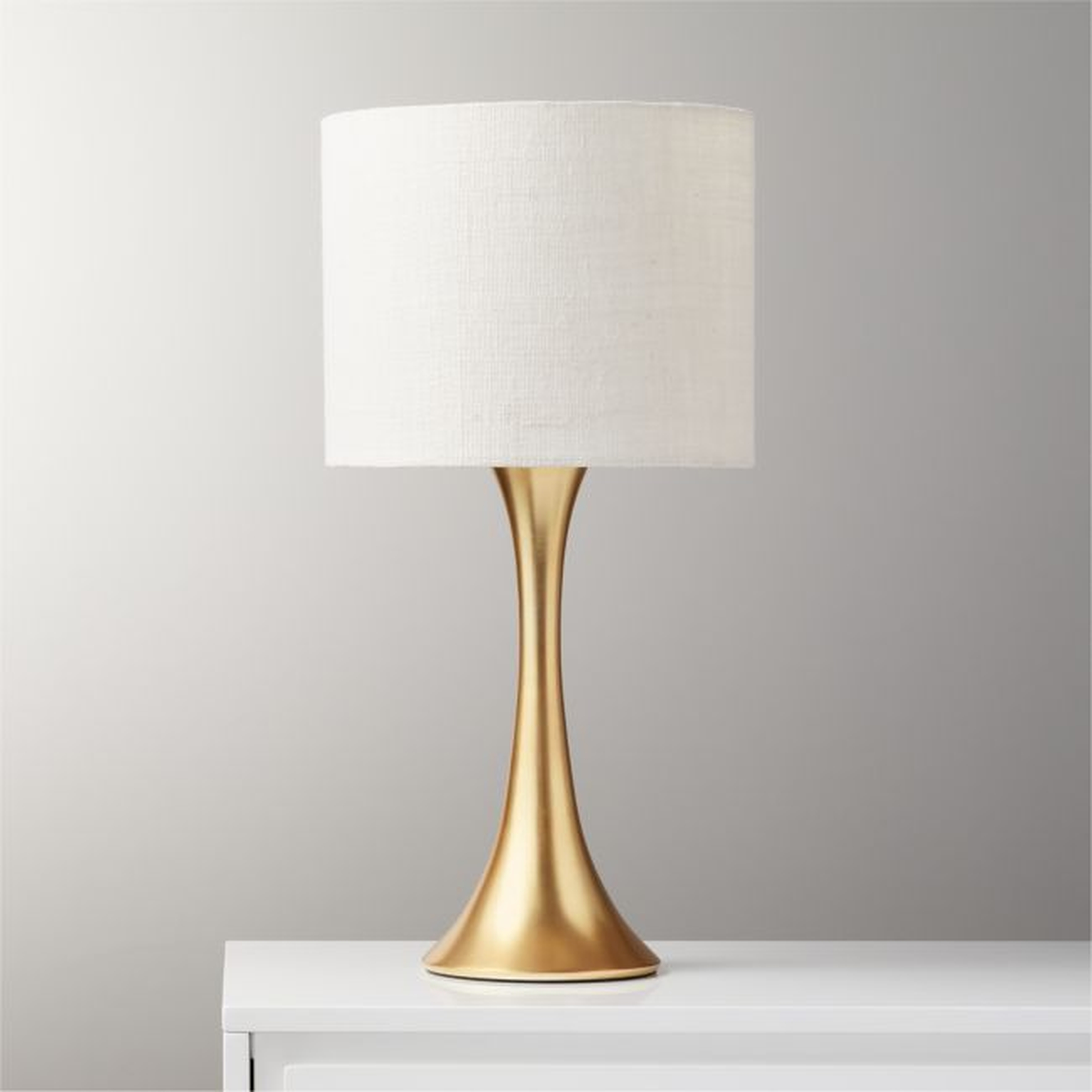 Ada Table Lamp, Brass - CB2
