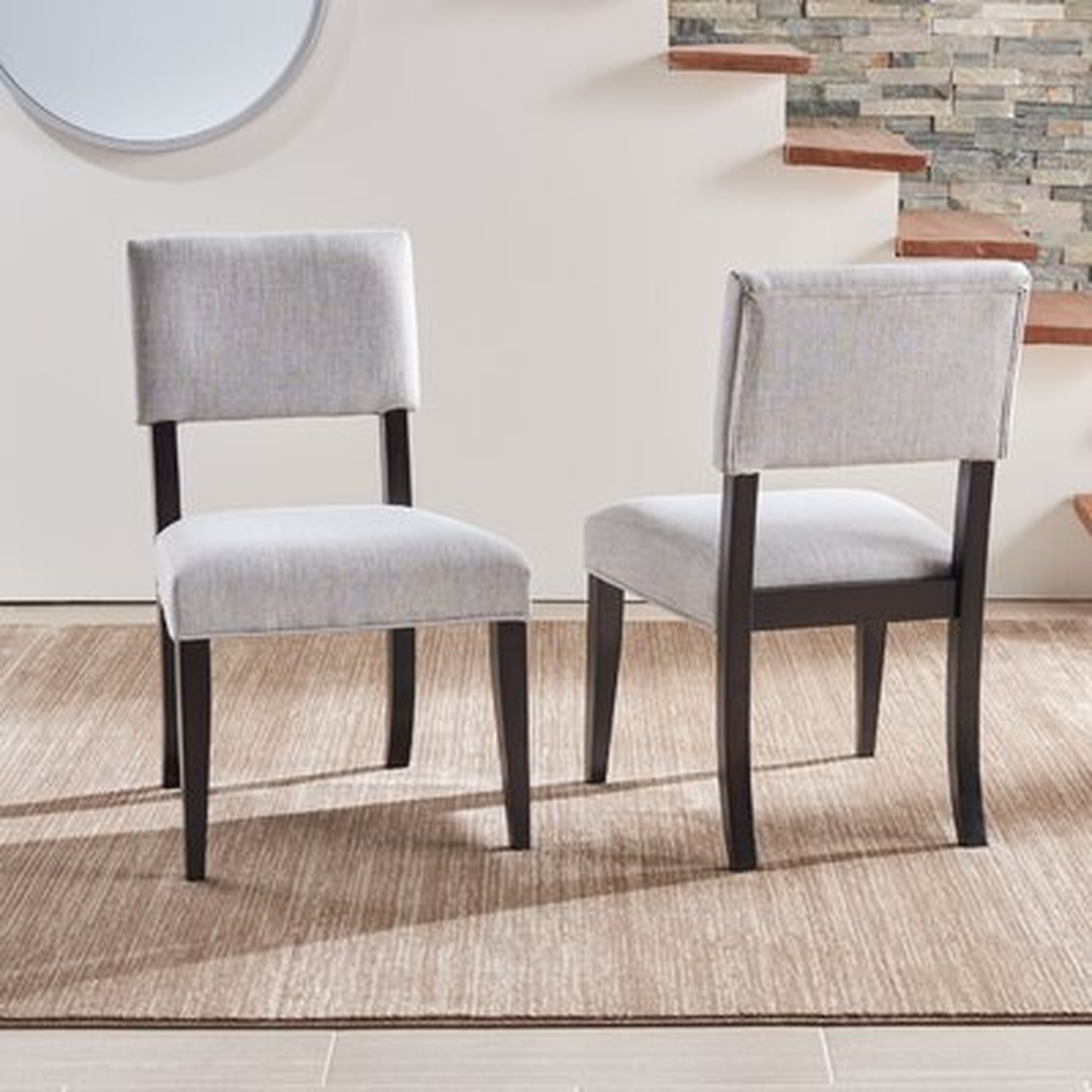 Side Chair in Light Taupe (Set of 2) - Wayfair