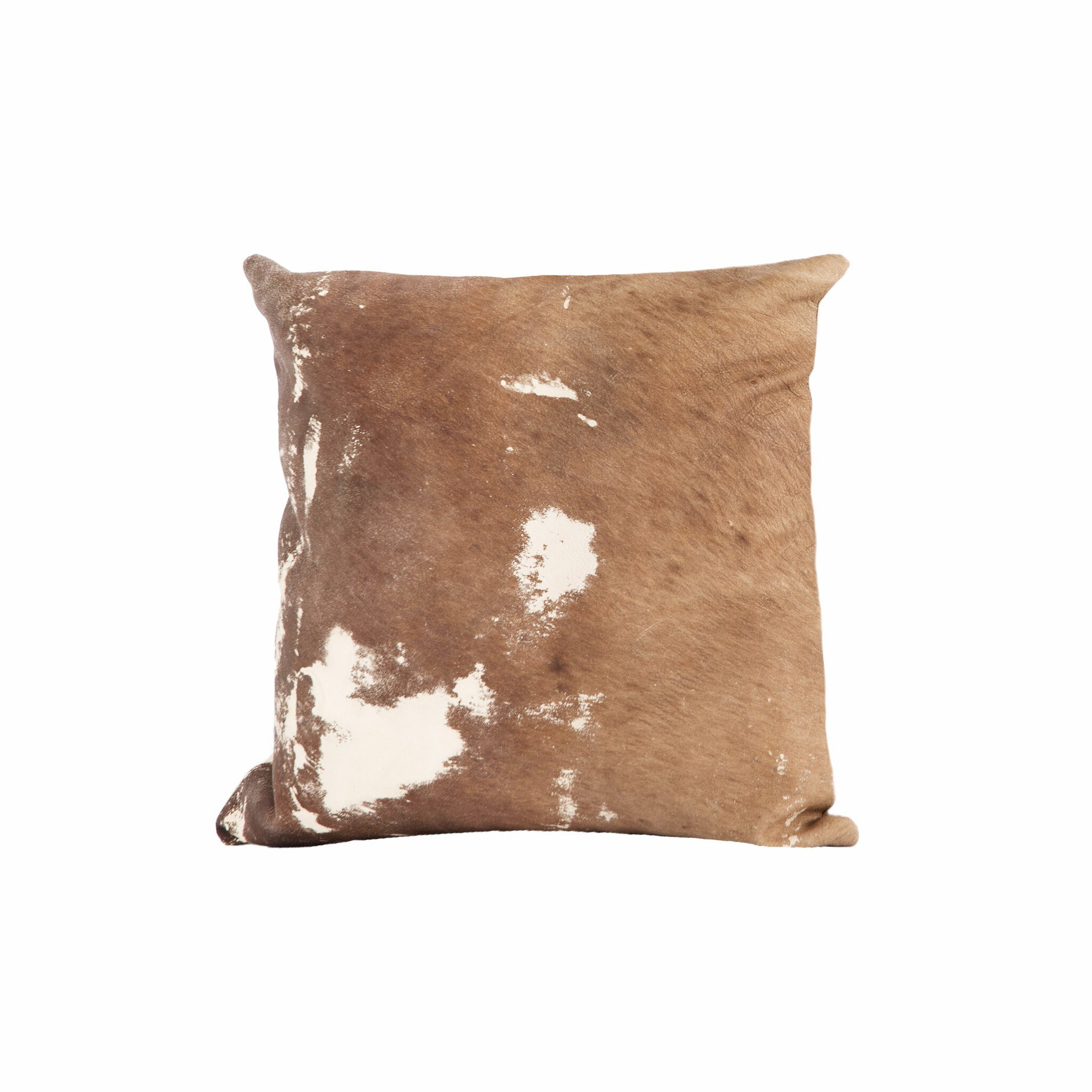Harland Modern Cowhide Pillow - Warm Brown - Four Hands