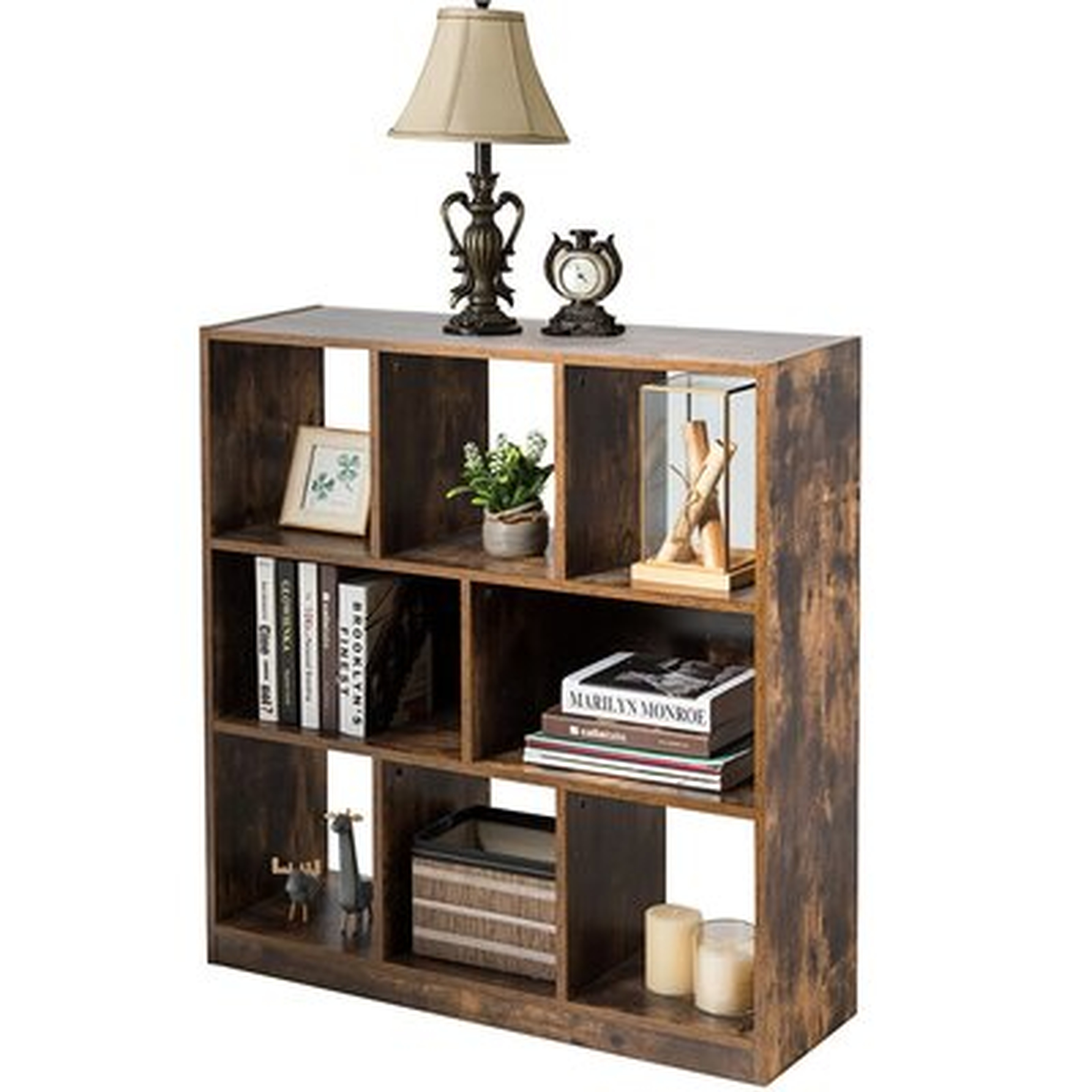 Stansell 37" H x 11" W Cube Bookcase - Wayfair