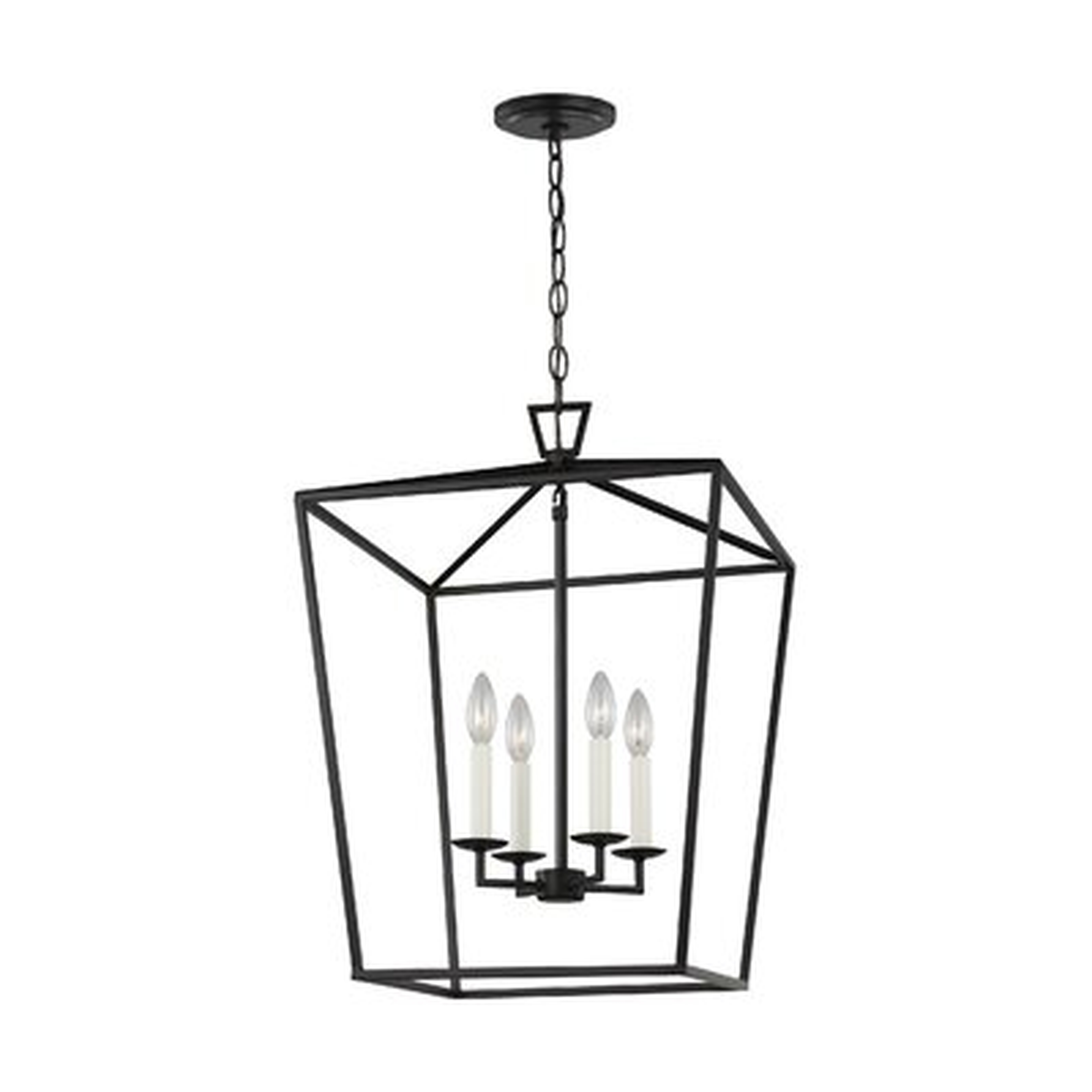 Ridgewell 4 - Light Lantern Square / Rectangle LED Chandelier - Wayfair