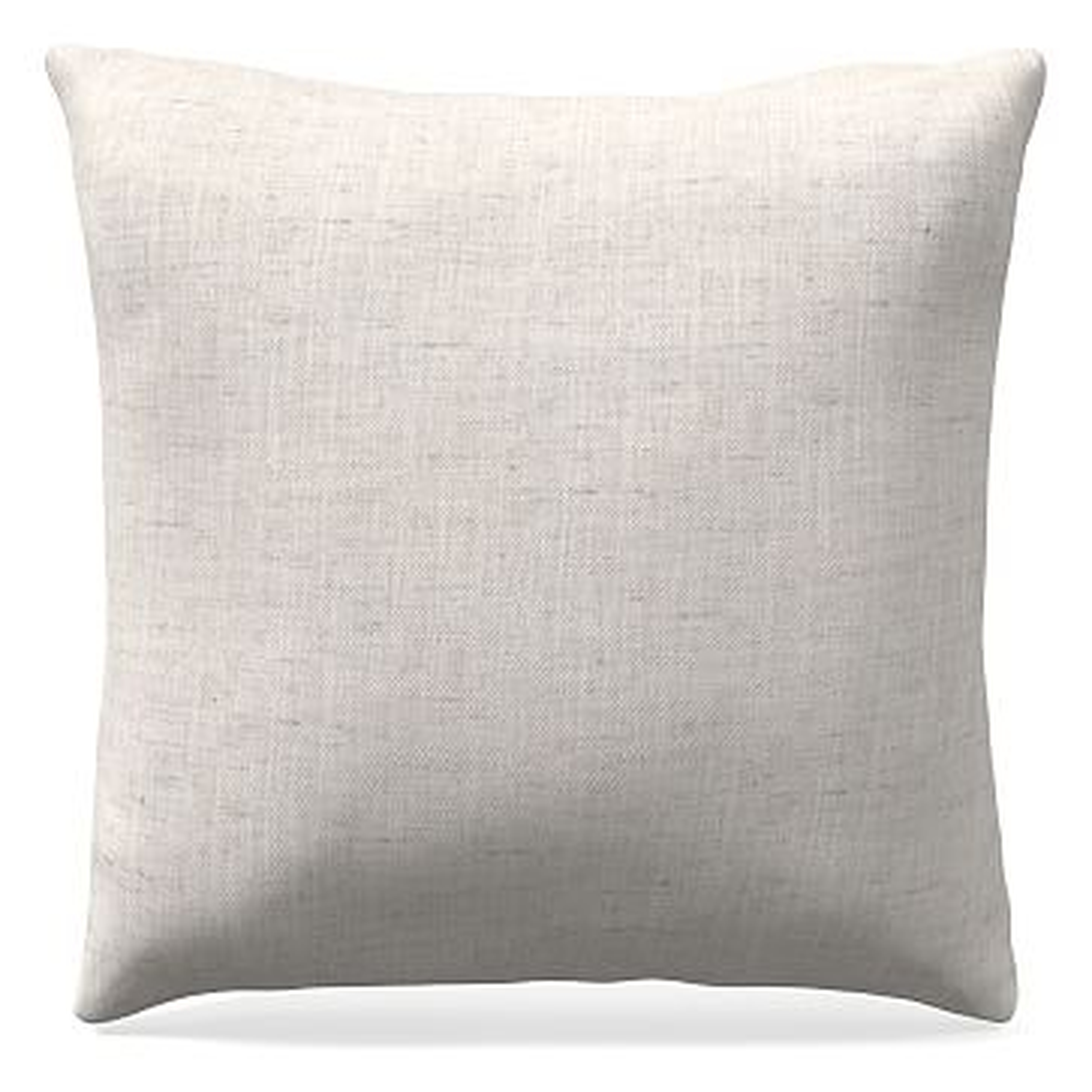 20"x 20" Welt Seam Pillow, N/A, Performance Coastal Linen, White, N/A - West Elm