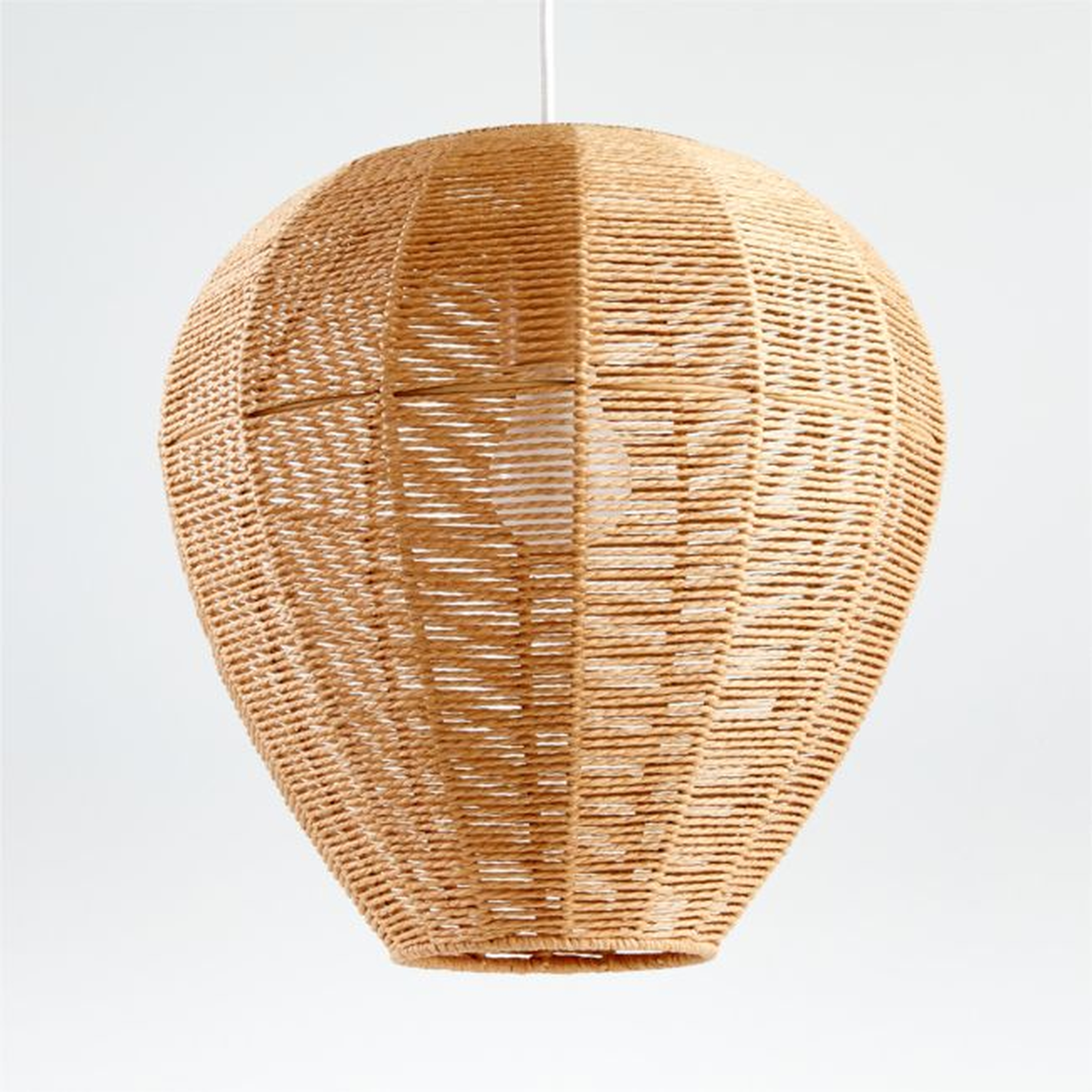 Linen Woven Rope Pendant - Crate and Barrel