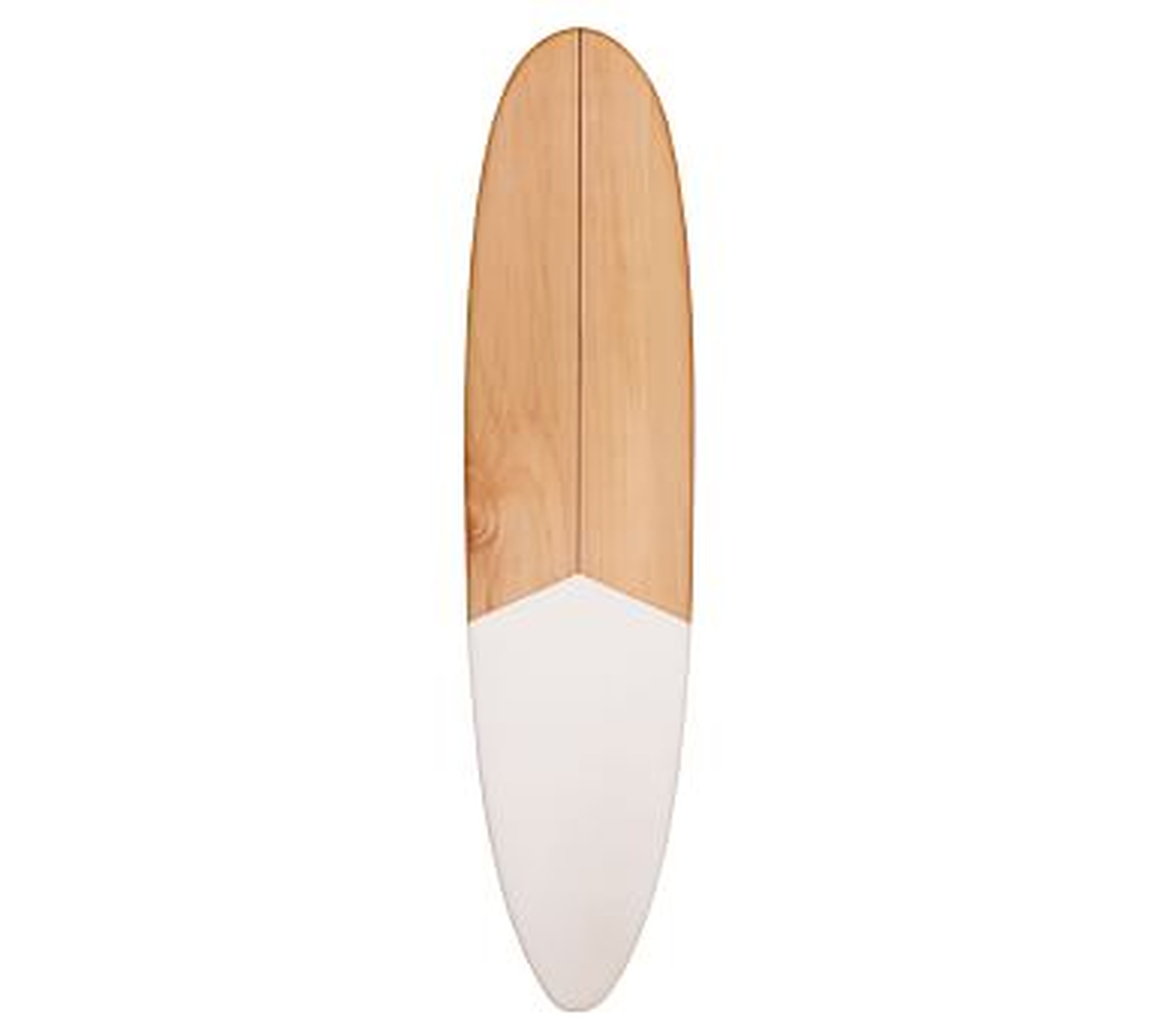Longboard Surfboard Matte White Wall Art, 6' - Pottery Barn