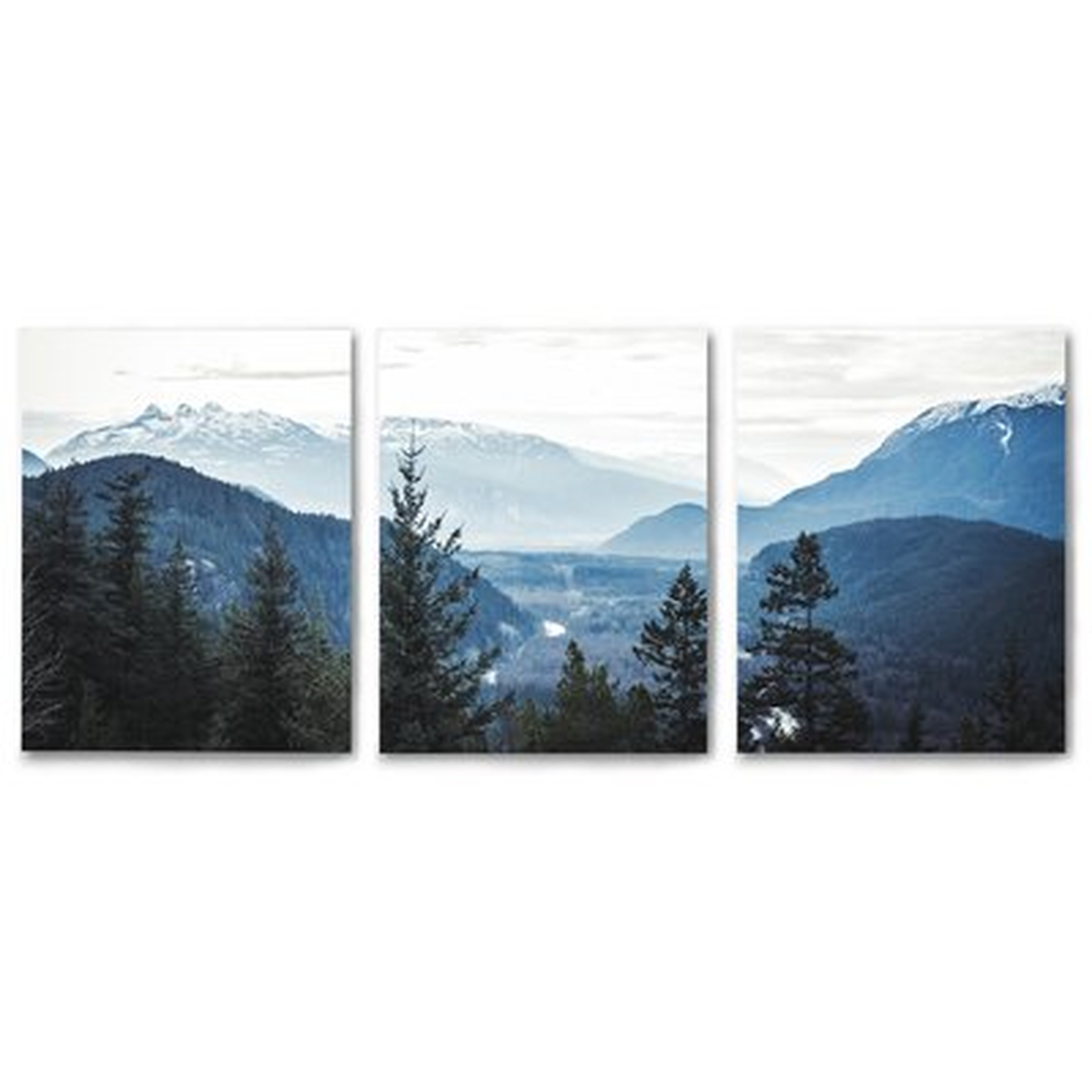 Morning Mountain Views - 3 Piece Photograph Print Set on Paper - Wayfair