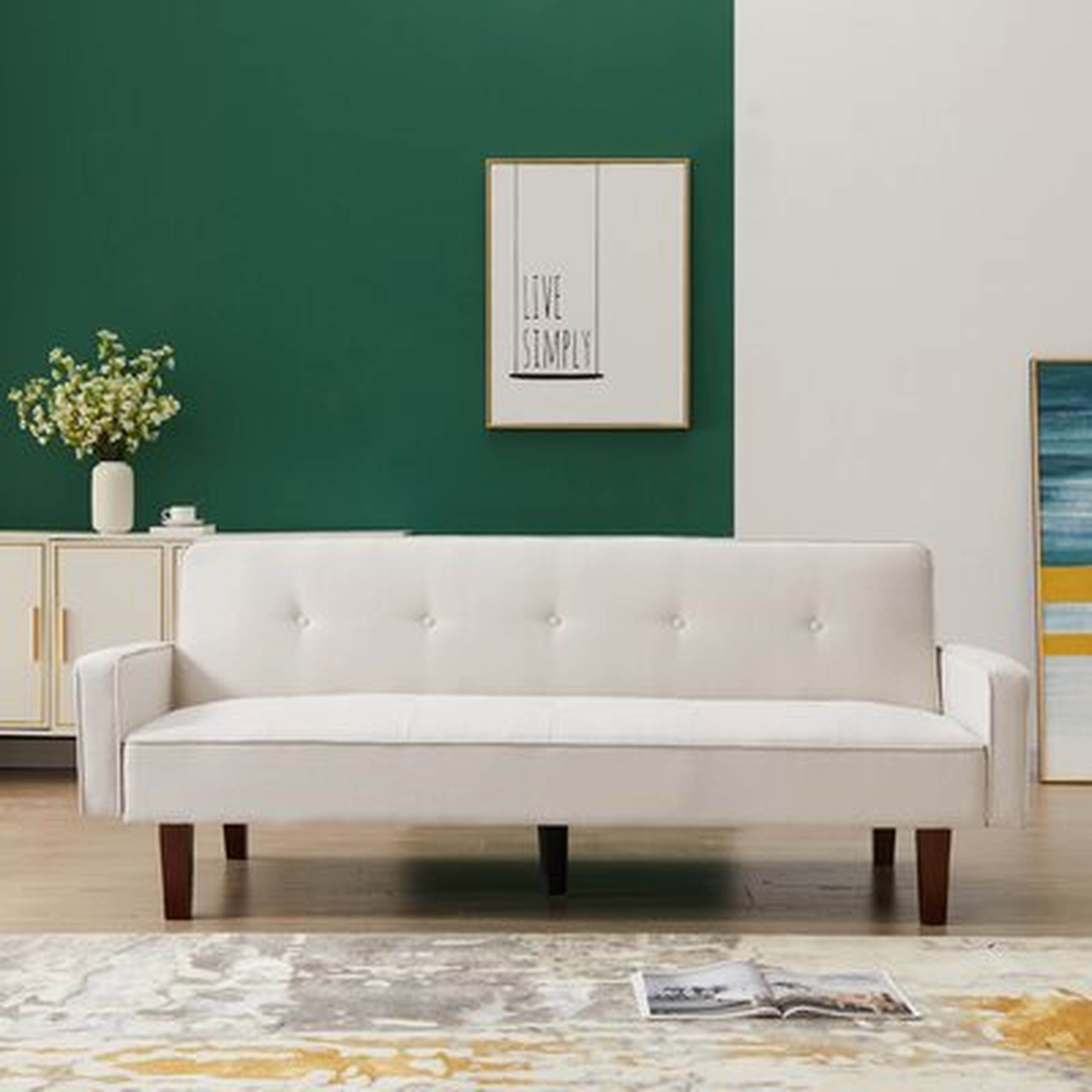 Love Seat Sofa For Living Room Sofa Sleeper Sofa Bed With 3 Position Reclining 2-Seat Modern Polyester Fabric 75''L For Small Space Apartment Dorm - Wayfair
