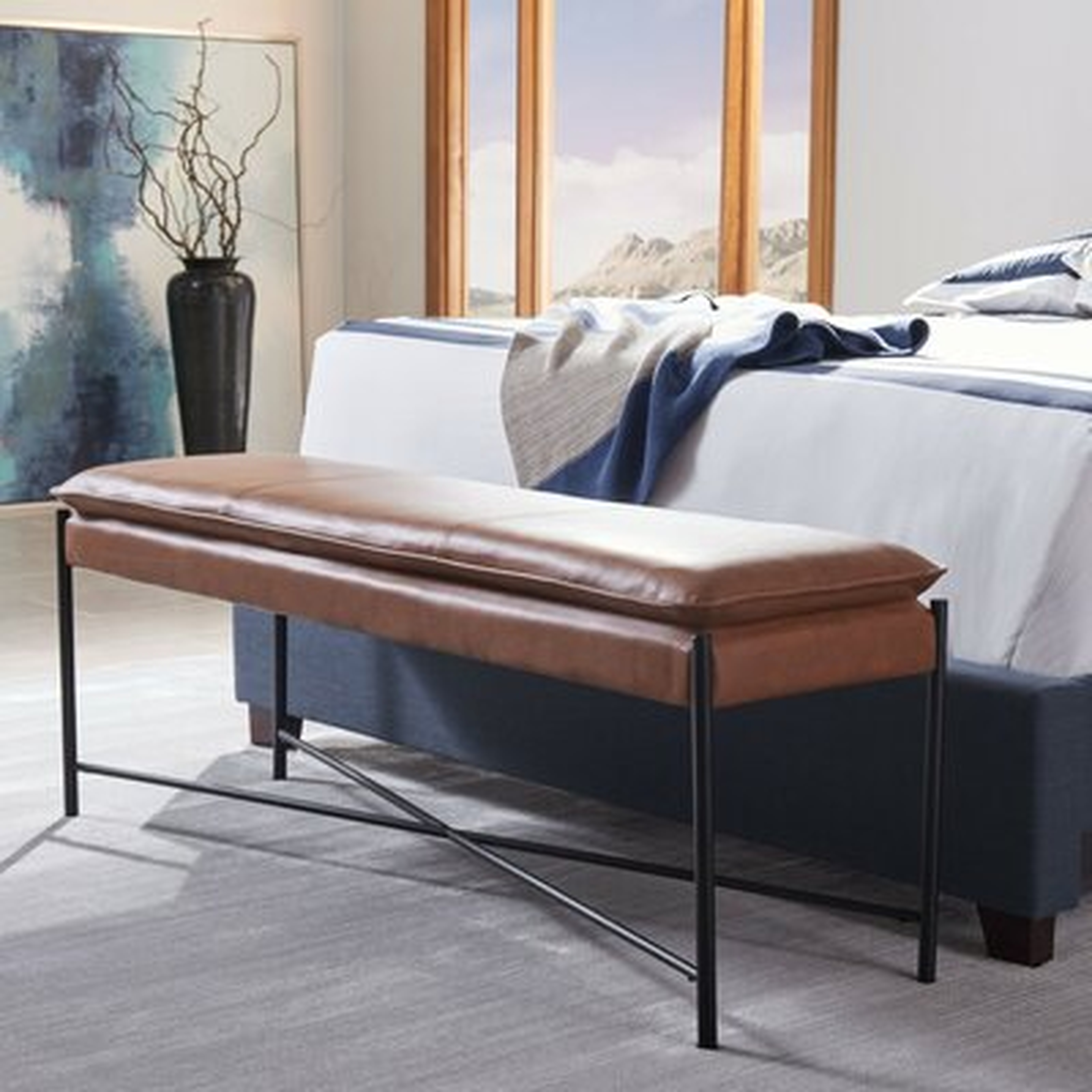 Braylon Metal Bench - Wayfair
