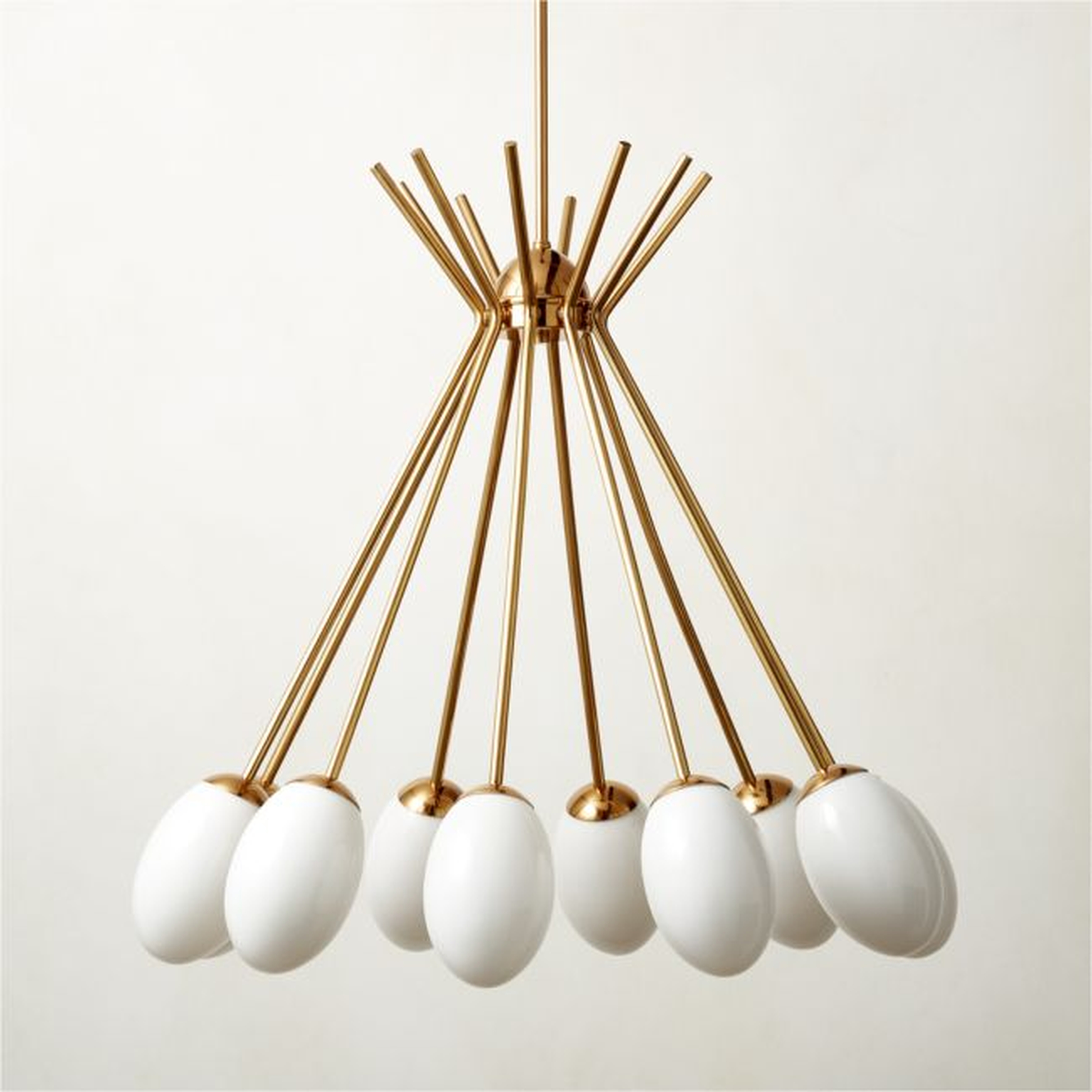 Antonella Polished Brass Chandelier - CB2